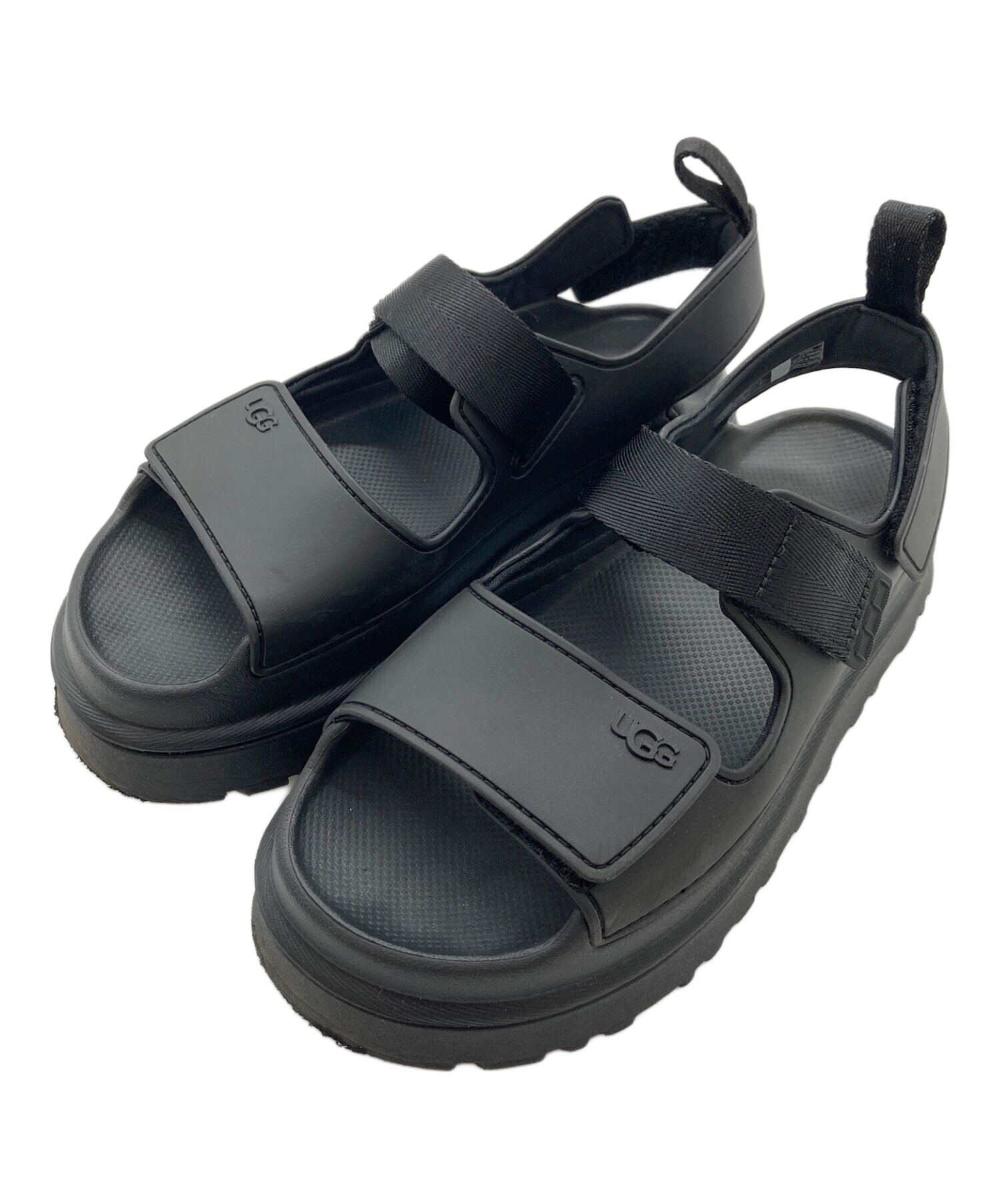 UGG 厚底ストラップサンダル ブラック アグ UGG キャップ