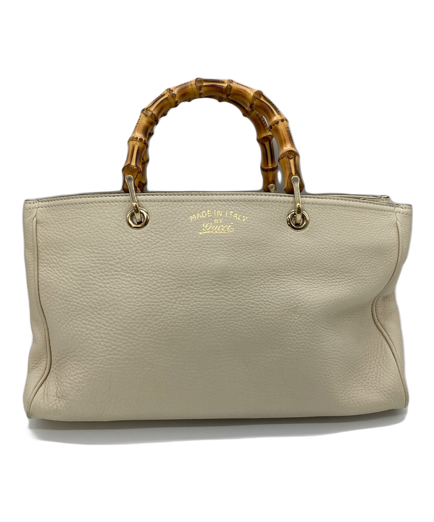 中古・古着通販】GUCCI (グッチ) バンブー レザー 2WAYハンドバッグ 
