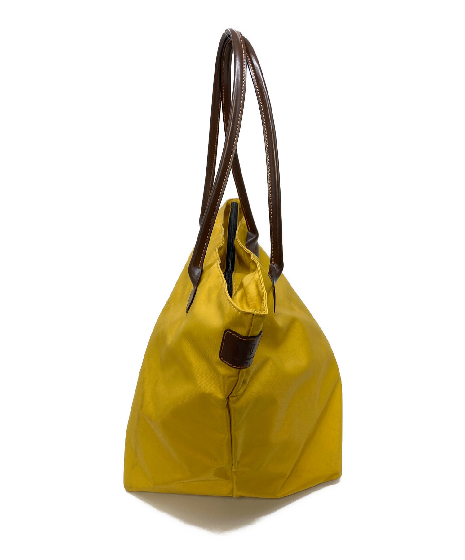 最終値下げ！Hervé Chapelier イエローシルク カシミアパシュミナ 中古・古着通販】Herve Chapelier (エルベシャプリエ) トートバッグ