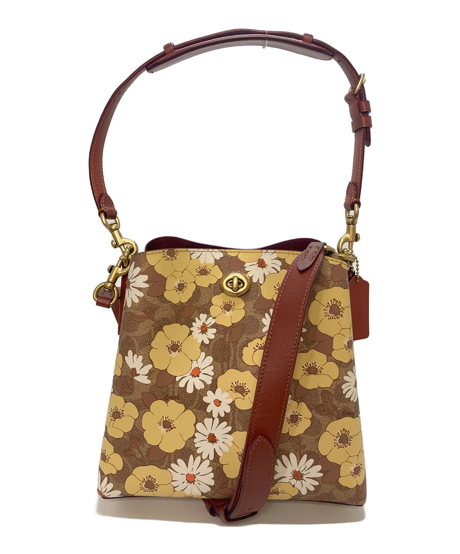 中古・古着通販】COACH (コーチ) ウィロウ 花柄 シグネチャー 2WAY 