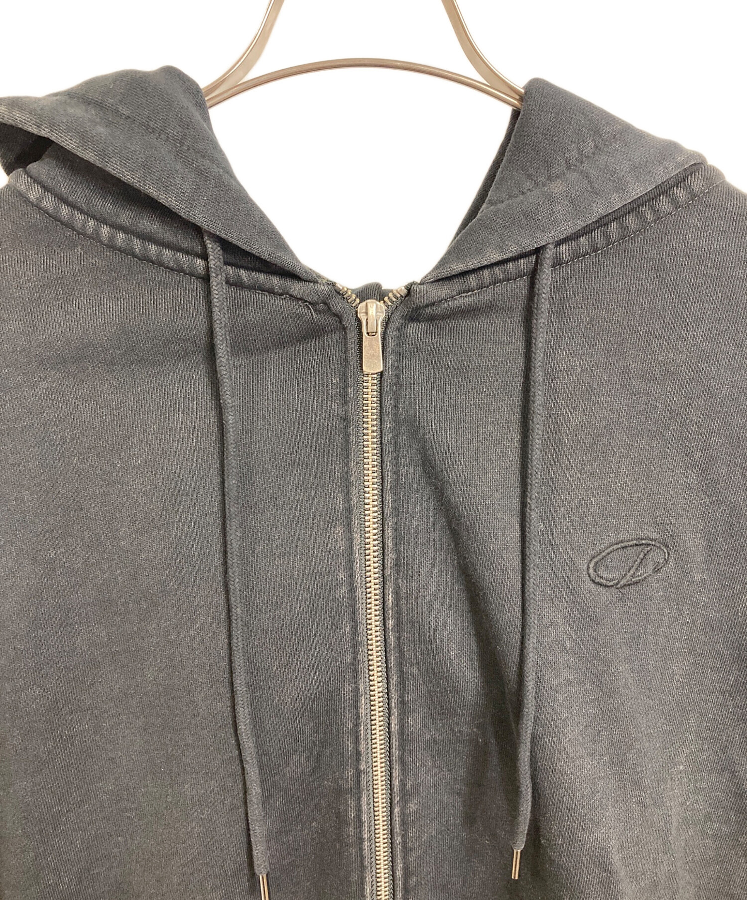 中古・古着通販】CLEL (クレイル) ヘビーウェイト ロゴ刺繍フルジップ