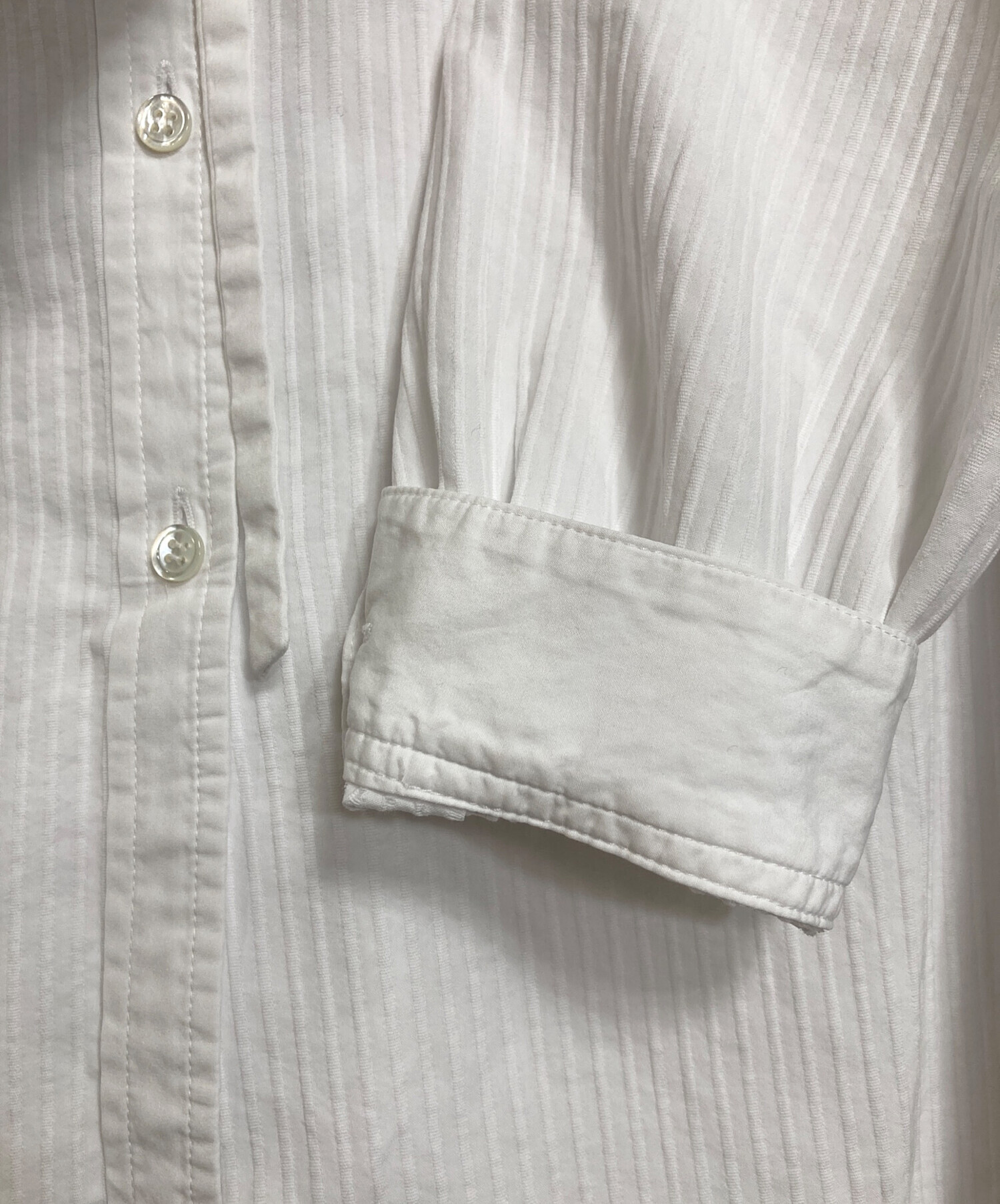 中古・古着通販】DRAWER (ドゥロワー) コットンフリルバックリボンノー