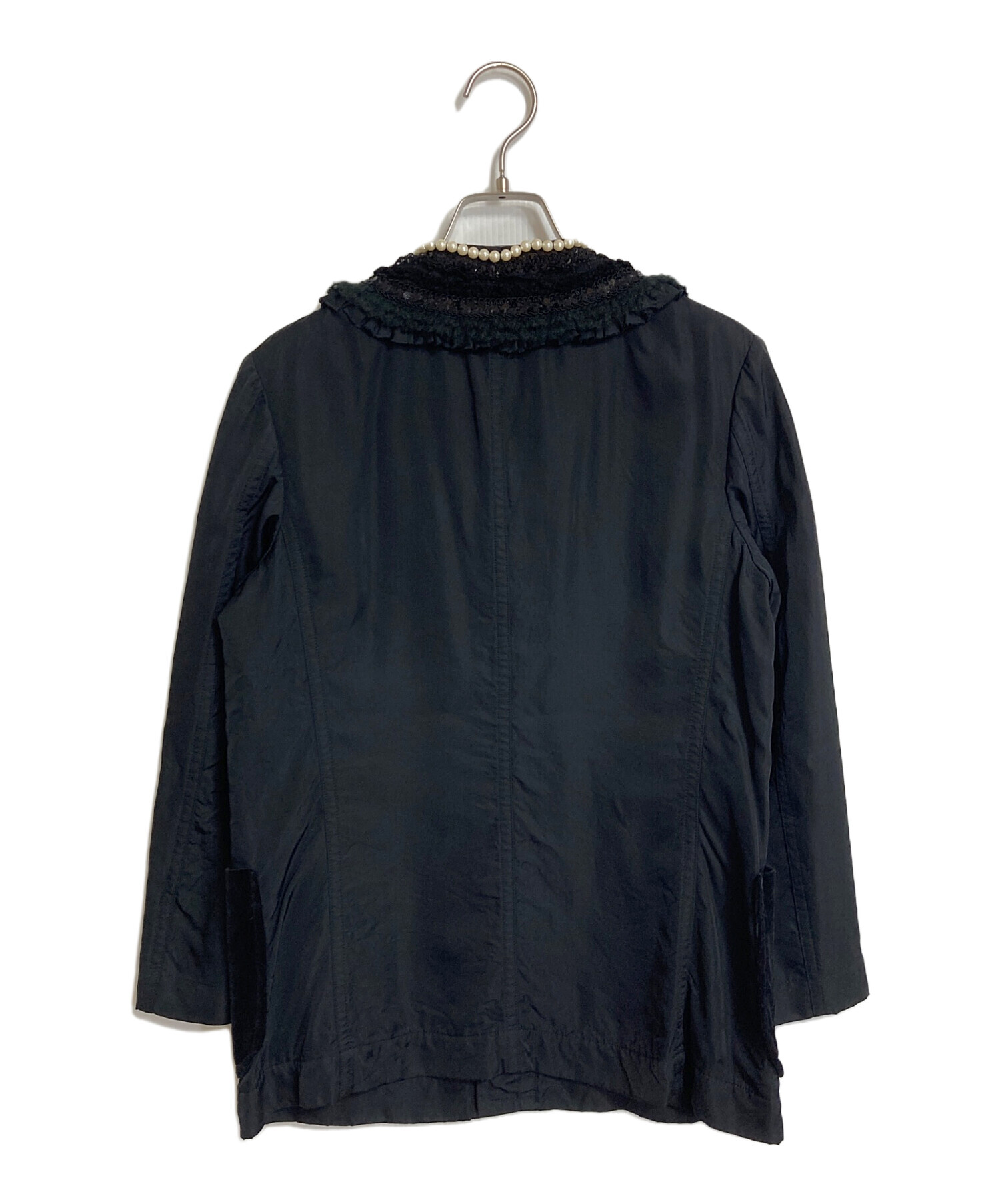 tricot Comme des Garçons ブラックジャケット ビジュー春 中古・古着通販】tricot COMME des GARCONS (トリココムデギャルソン