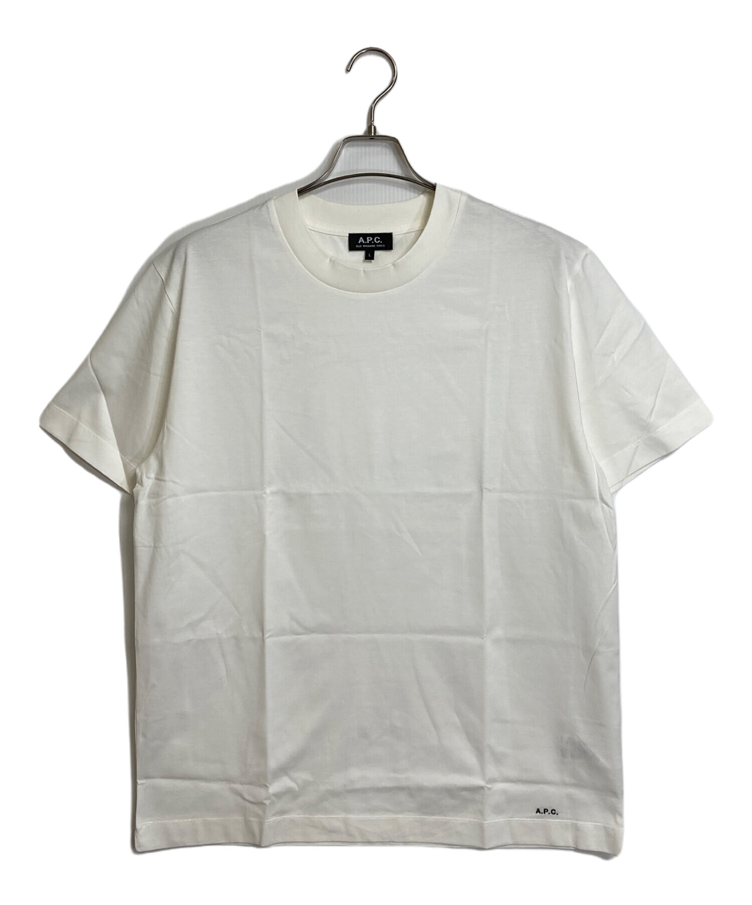 中古・古着通販】A.P.C. (アーペーセー) 刺繍ロゴTシャツ コットン