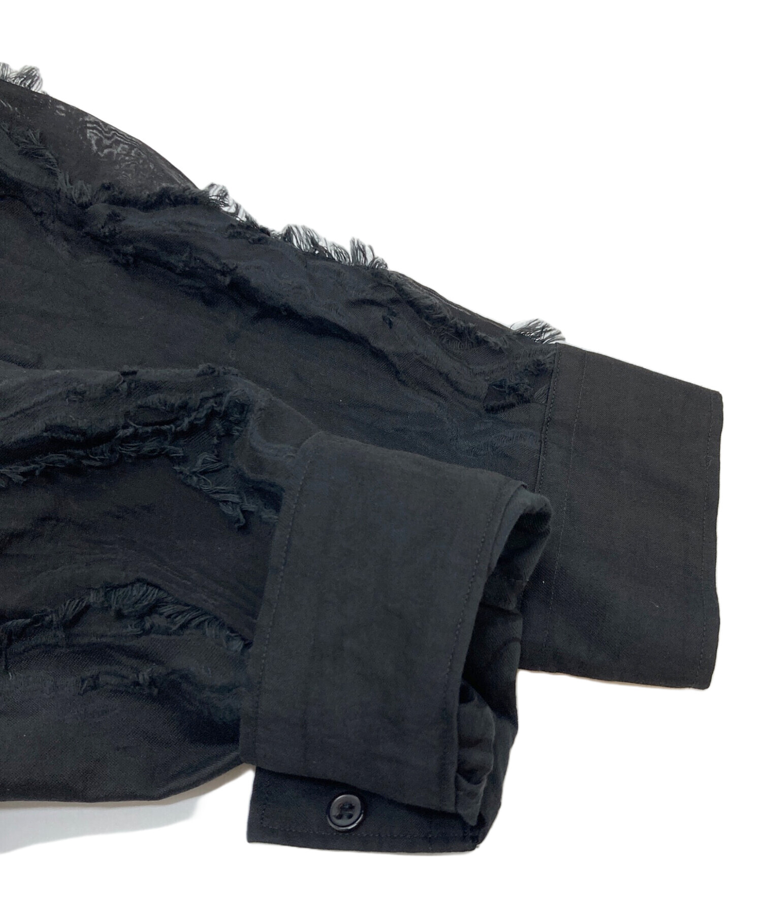 中古・古着通販】TAAKK (ターク) CUT JACQUARD LONG SHIRTS カット