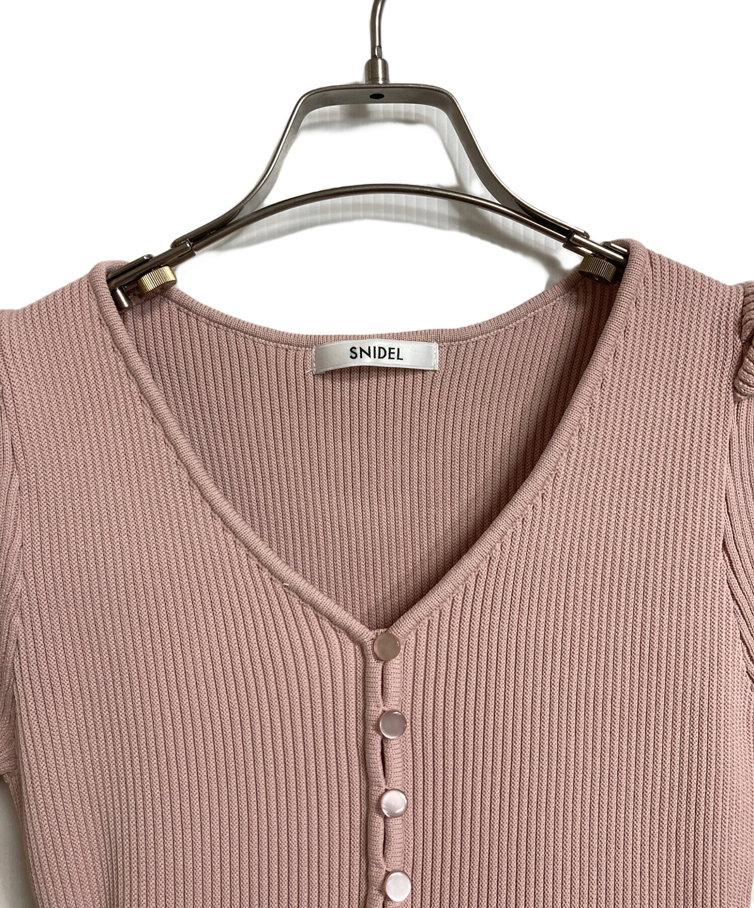 中古・古着通販】Snidel (スナイデル) ペプラムニット 半袖