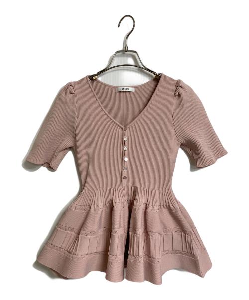 【タグ付き】SNIDEL スナイデル ペプラムアシメニットプルオーバー ペプラムアシメニットプルオーバー(ニット)｜トップス｜SNIDEL