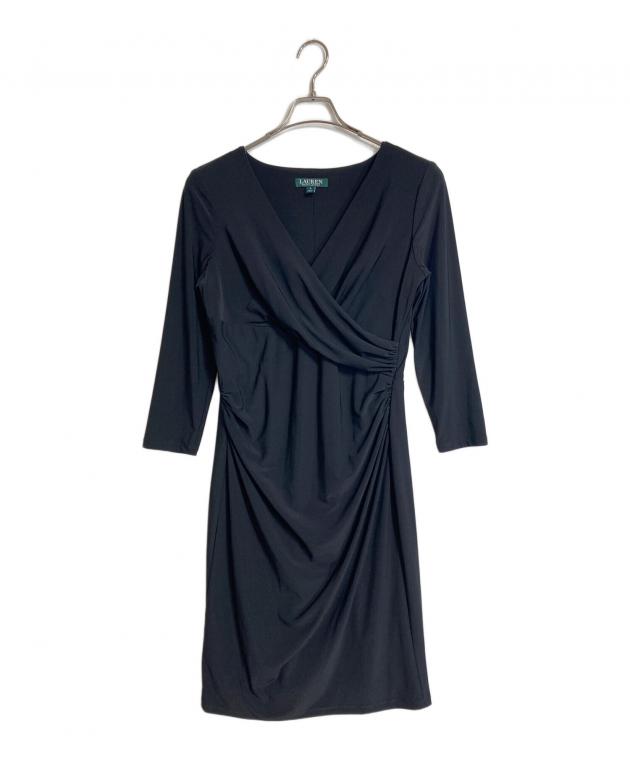 RALPH LAUREN 定価31.5万 ラルフローレン ブラック ロングドレス Rental Little Black Dress ten. / ラルフローレン フリルシフォン