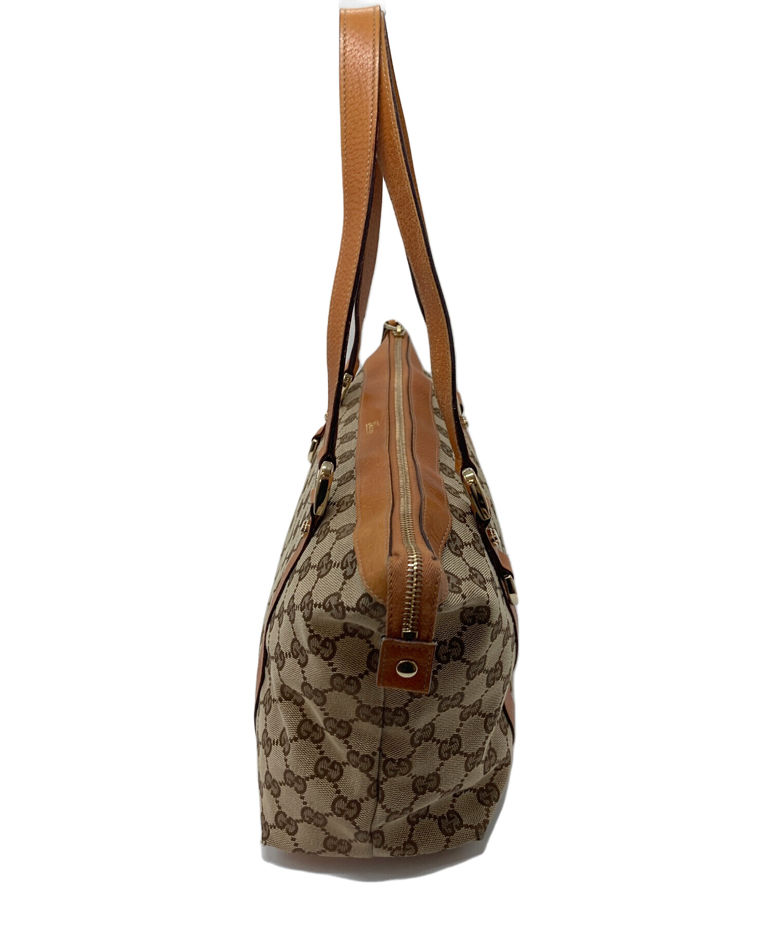中古・古着通販】GUCCI (グッチ) アビー GG柄 トートバッグ ベージュ 