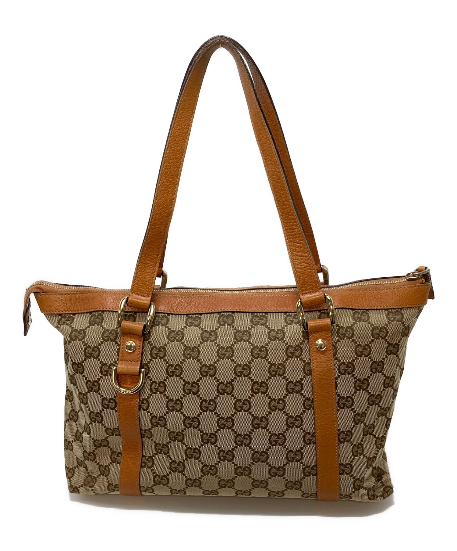 中古・古着通販】GUCCI (グッチ) アビー GG柄 トートバッグ ベージュ 