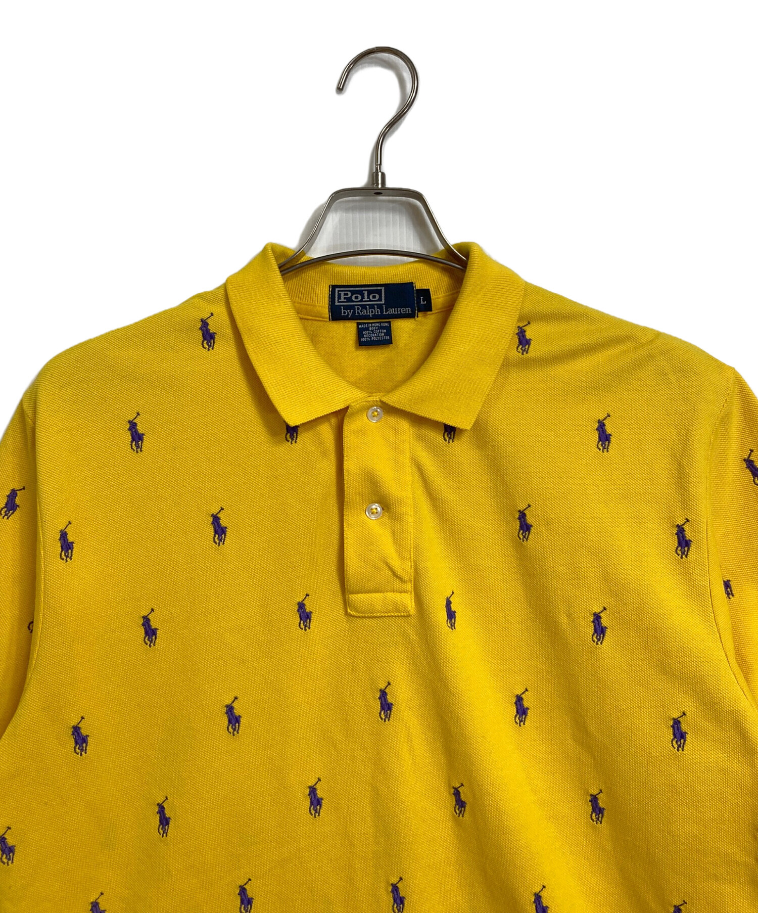 Polo Ralph Lauren イエロー ポロシャツ 中古・古着通販】POLO RALPH LAUREN (ポロ・ラルフローレン) 【古着