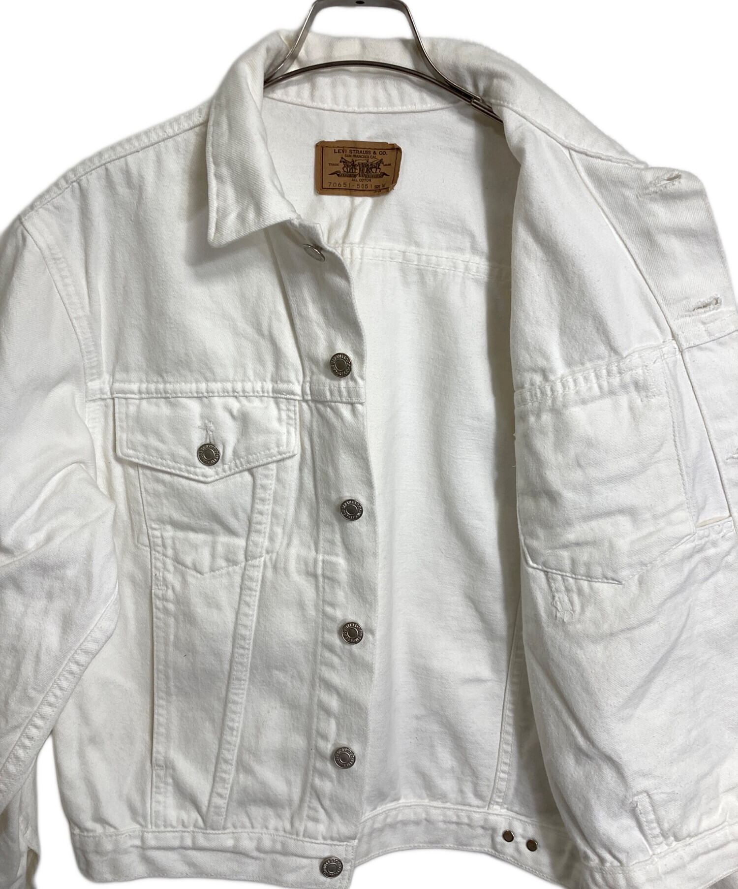 リーバイスLevi's90s70651-5051白デニムGジャンオレンジタブ