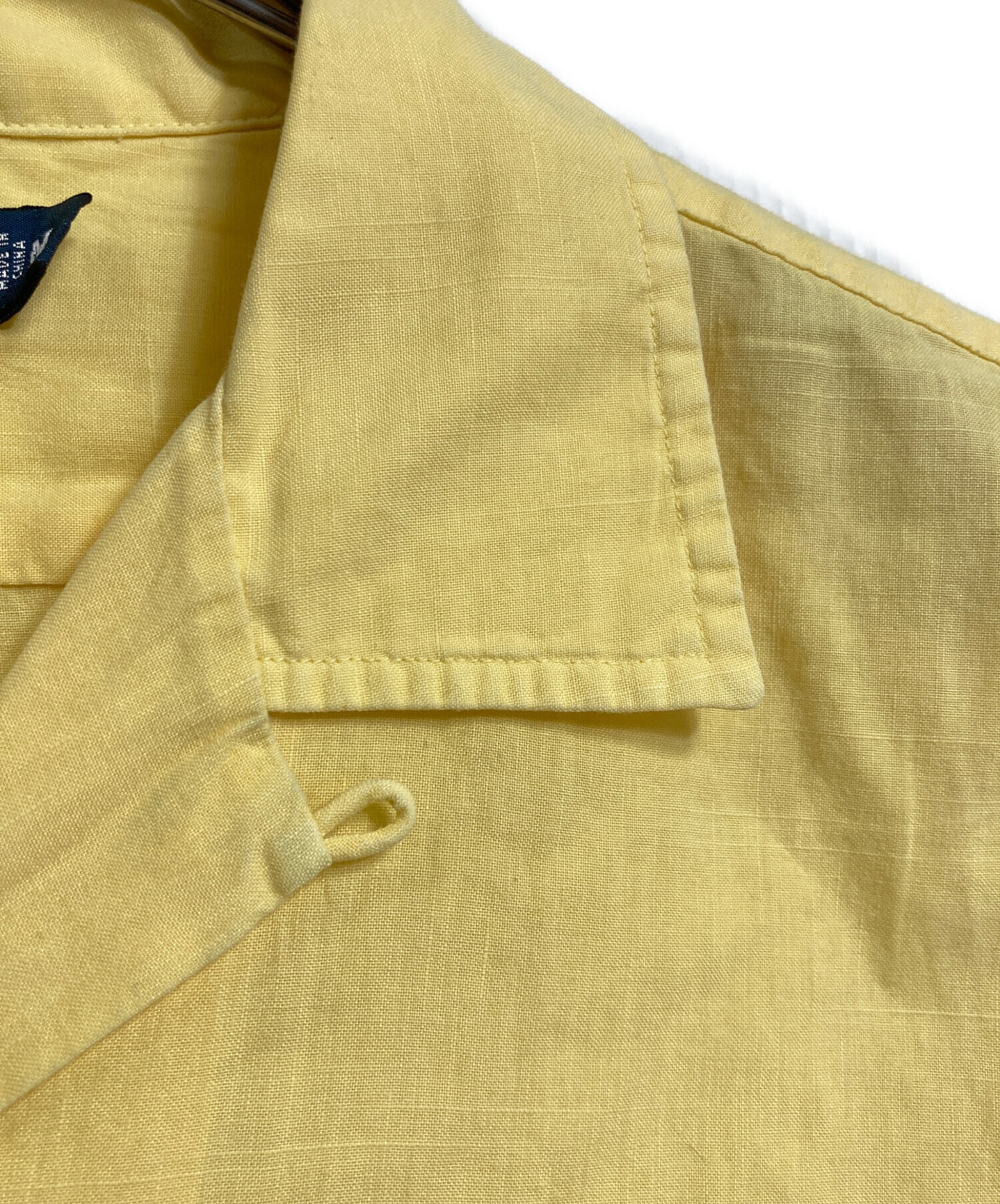 美品＊ポロラルフローレン　近年　リネンシャツ　QR　同色ポニー　S　イエロー 中古・古着通販】POLO RALPH LAUREN (ポロ・ラルフローレン) 【古着