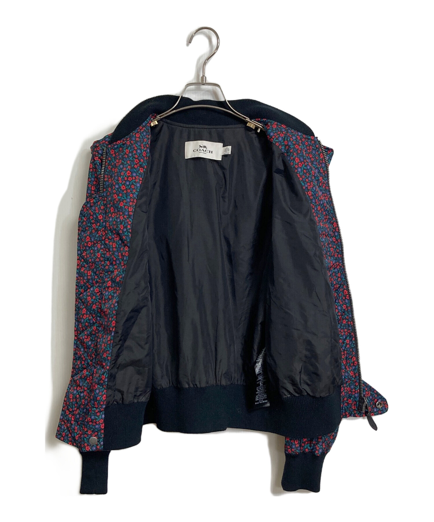 中古・古着通販】COACH (コーチ) フラワープリントブルゾン ナイロン 