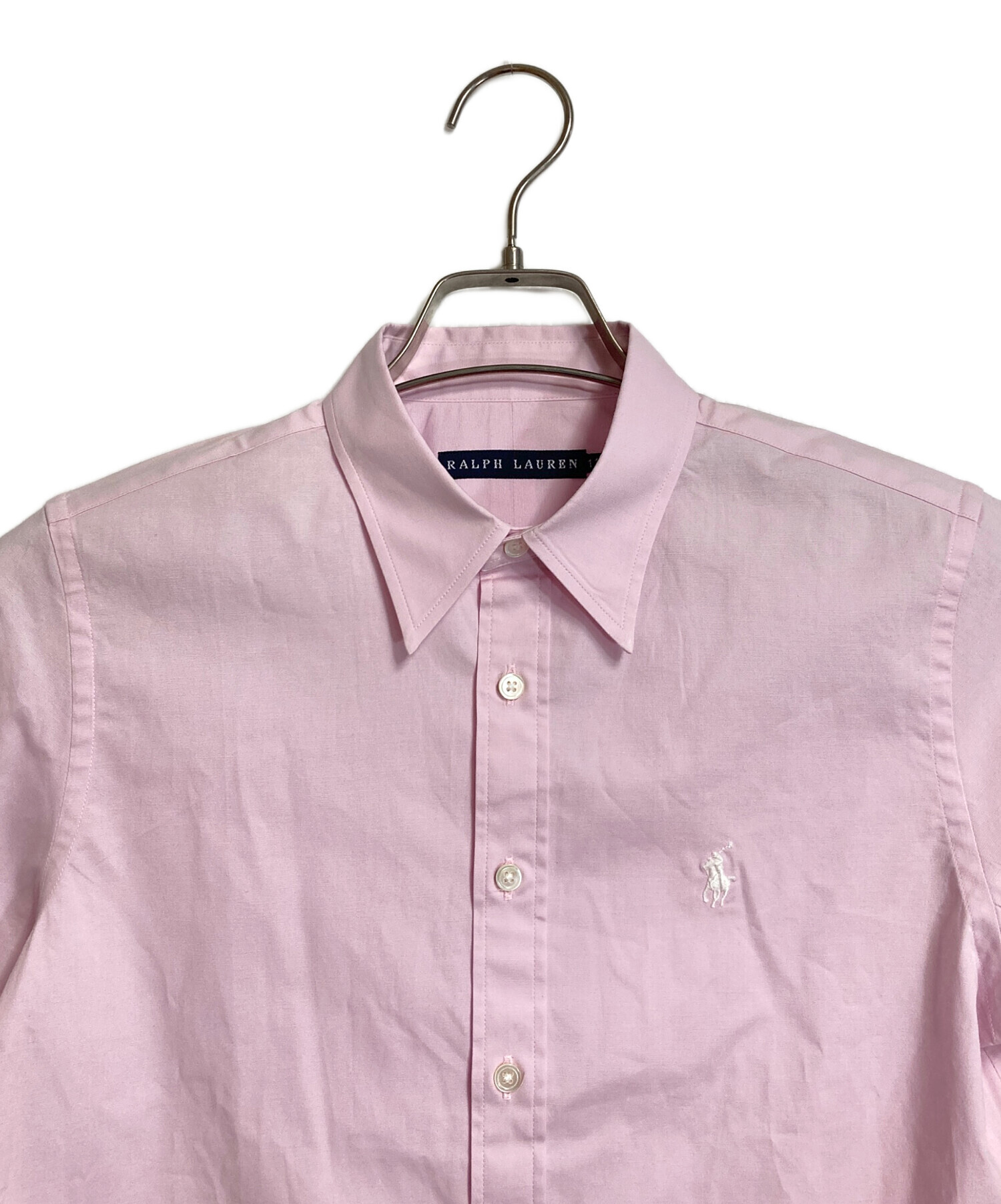 中古・古着通販】RALPH LAUREN (ラルフローレン) 半袖シャツ ピンク 