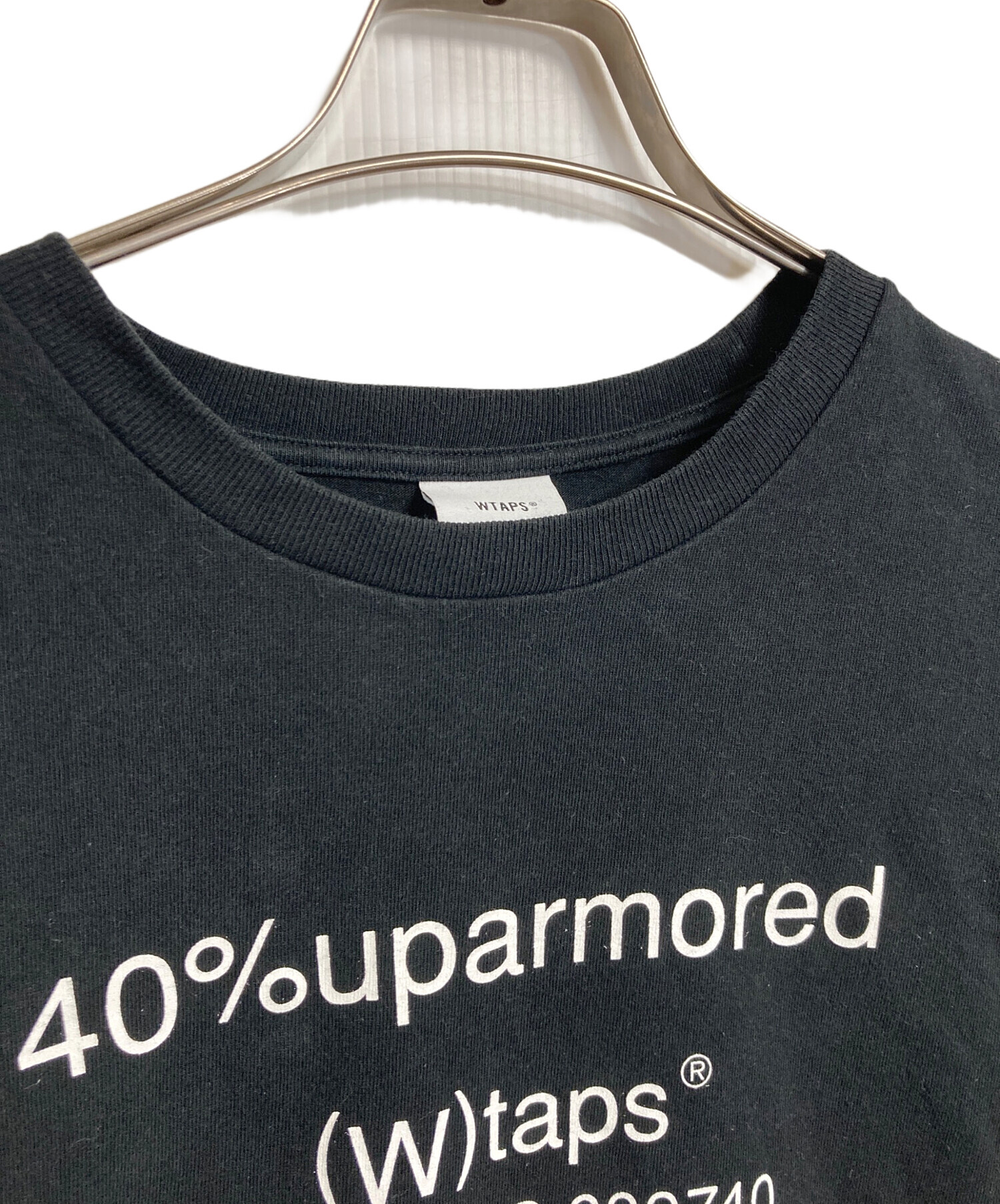 WTAPS ブラック 長袖カットソー WTAPS（ダブルタップス）Tシャツ・カットソー 黒 サイズ:03(L位