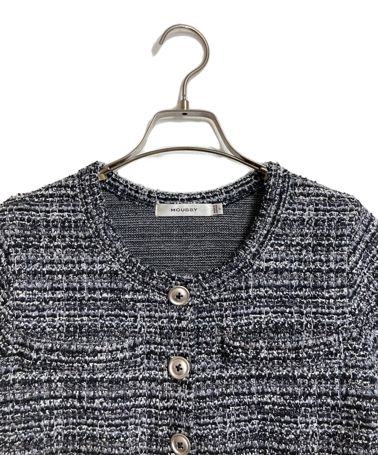MOUSSY/マウジー★トップス(半袖)新品【ヴィンテージ】 中古・古着通販】moussy (マウジー) TWEED LIKE トップス 半袖シャツ