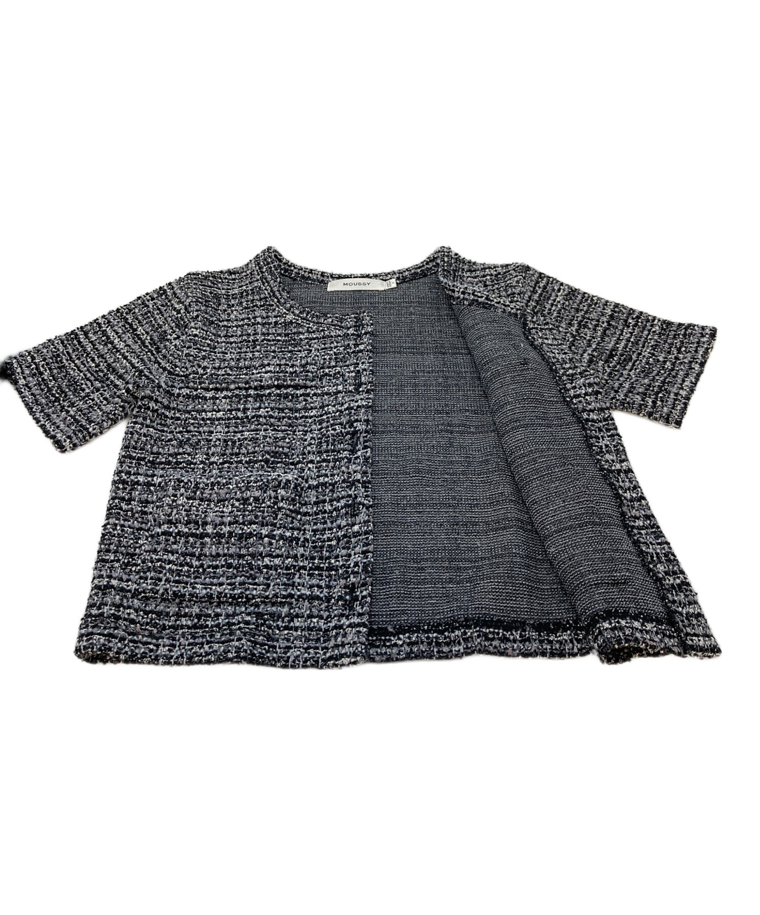 MOUSSY/マウジー★トップス(半袖)新品【ヴィンテージ】 中古・古着通販】moussy (マウジー) TWEED LIKE トップス 半袖シャツ