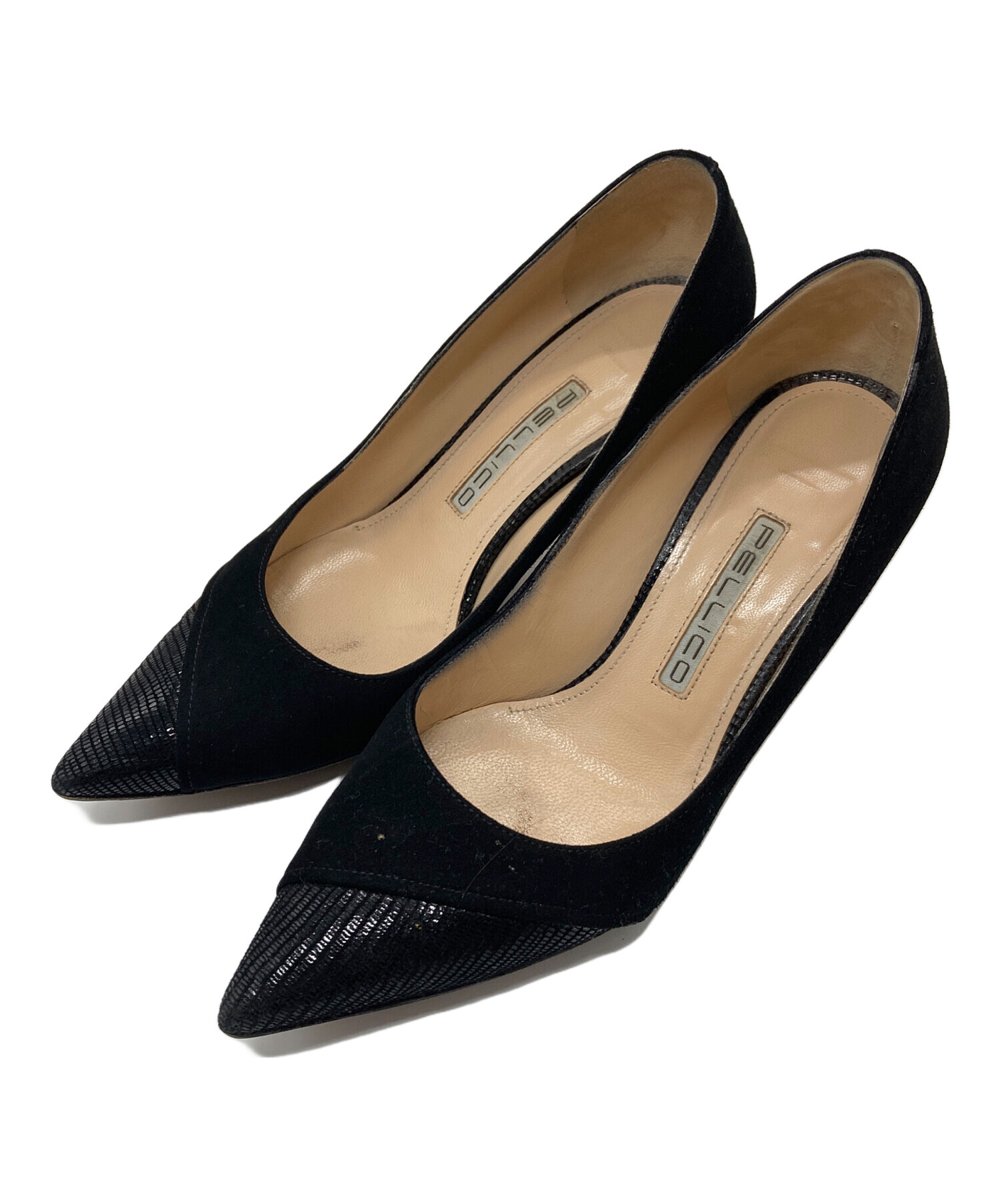 中古・古着通販】PELLICO (ペリーコ) ポインテッドトゥパンプス 中古・古着通販】PELLICO (ペリーコ) ポインテッドトゥパンプス