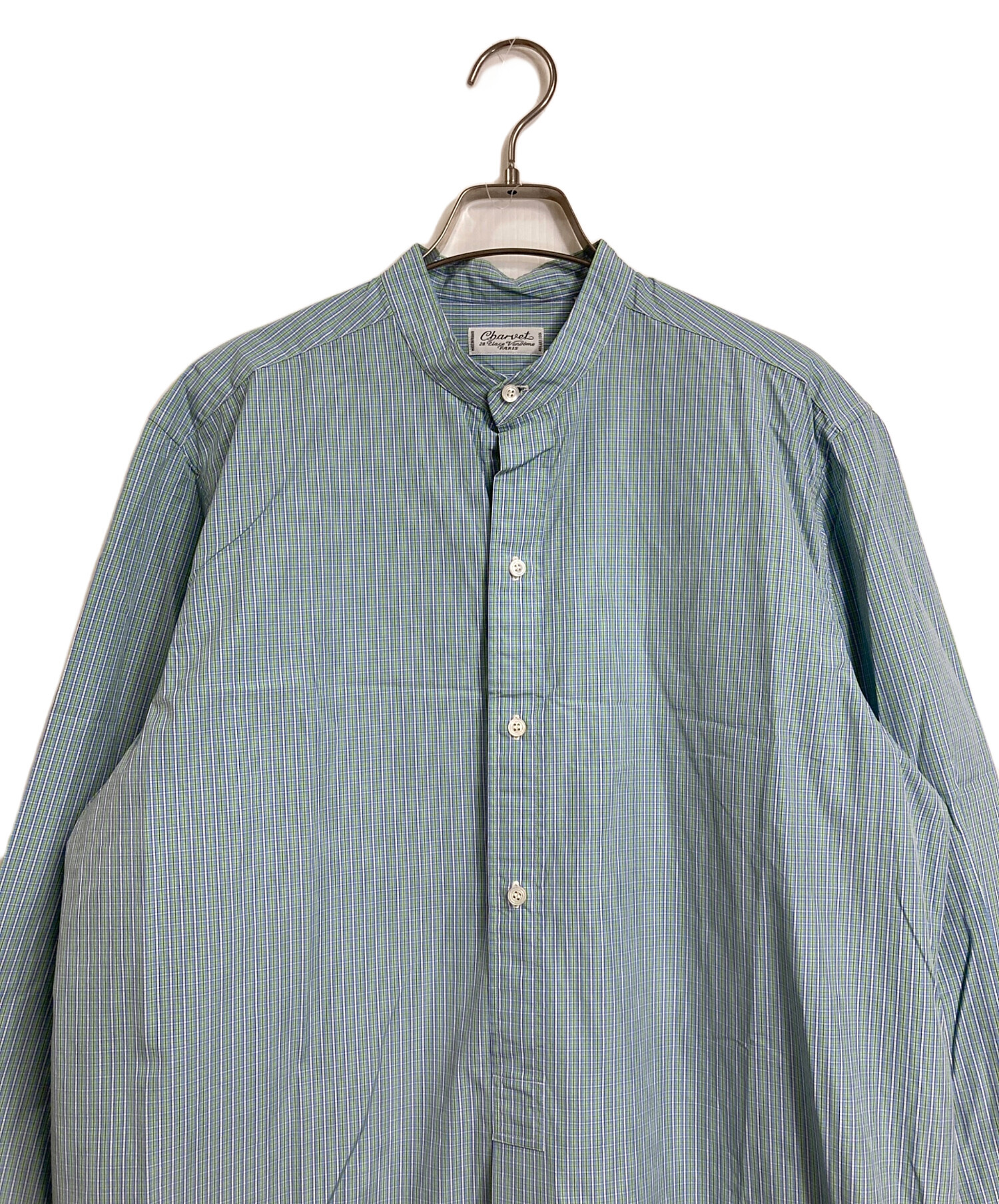 中古・古着通販】Charvet (シャルベ) シャツワンピース ゆったり 
