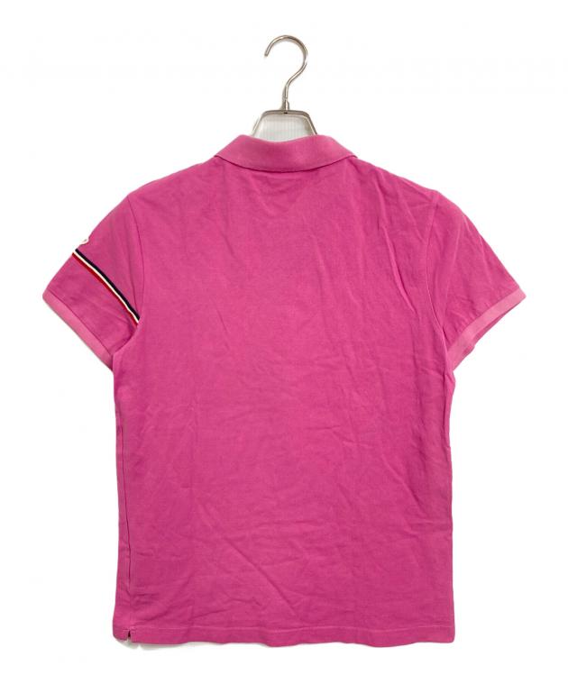 美品　MONCLER モンクレール ポロシャツ 襟裏ロゴ　ピンク MONCLER - モンクレール MAGLIA POLO MANICA CORTA 半袖ポロシャツ 10