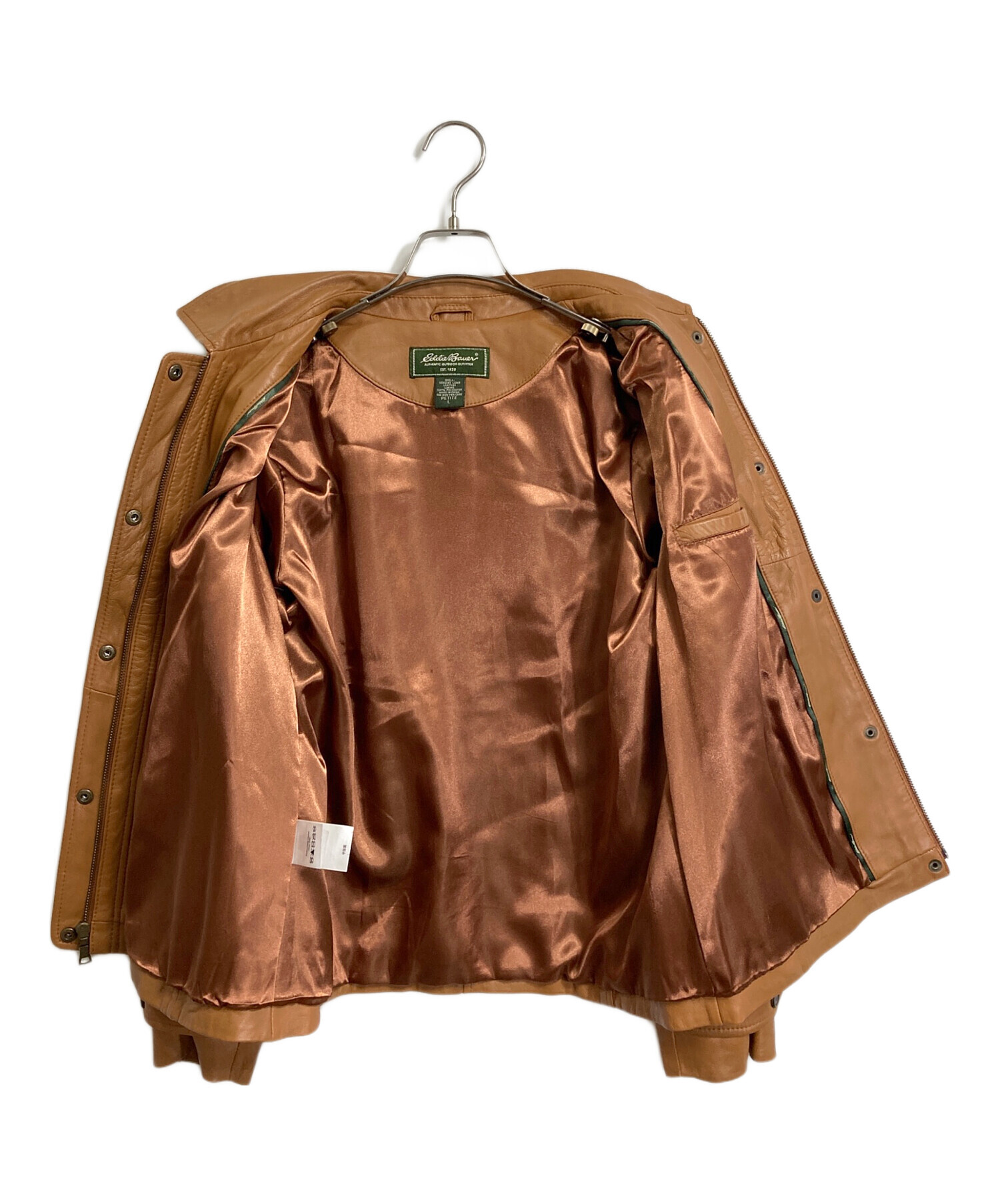 美品 EDDIE BAUER 羊革 ダブル レザージャケット 表記S 着用感L 美品 EDDIE BAUER 羊革 ダブル レザージャケット 表記S 着用感L