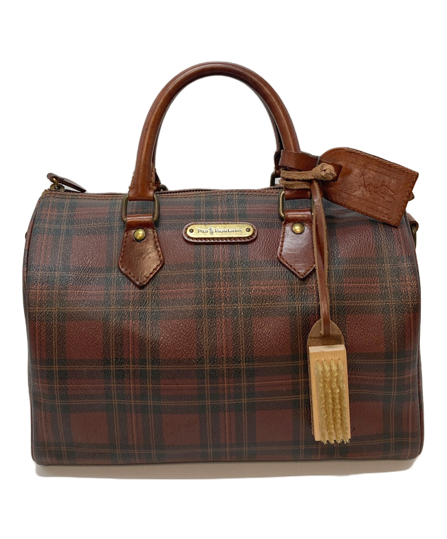 90s POLO Ralph Lauren ミニボストンバッグ　旅行　訳有特価 中古・古着通販】POLO RALPH LAUREN (ポロ・ラルフローレン) チェック