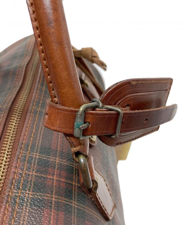 未使用保管品　タグ付き　RalphLauren チェック　レザー　ボストンバッグ 中古・古着通販】POLO RALPH LAUREN (ポロ・ラルフローレン) チェック