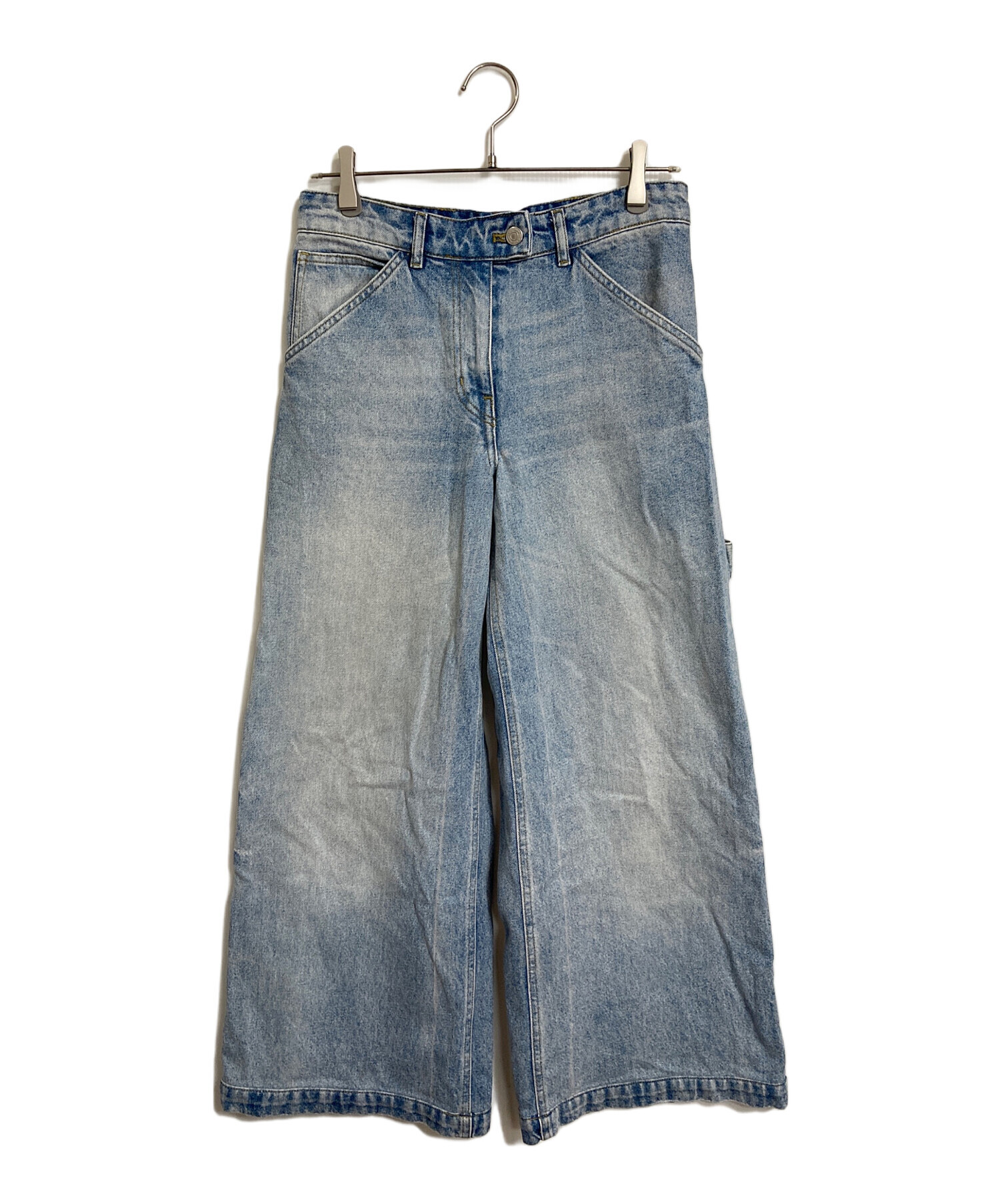 中古・古着通販】courreges (クレージュ) ウォッシュドワイドジーンズ