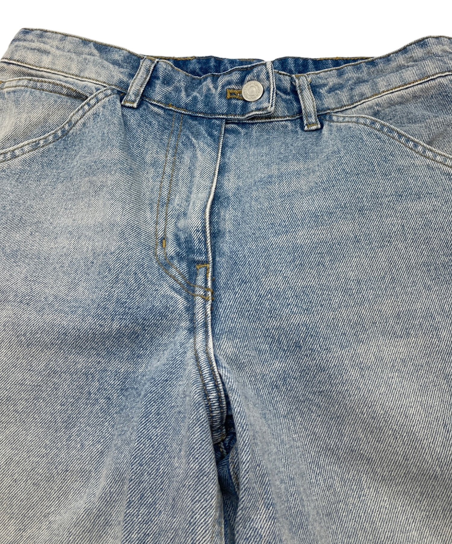 中古・古着通販】courreges (クレージュ) ウォッシュドワイドジーンズ