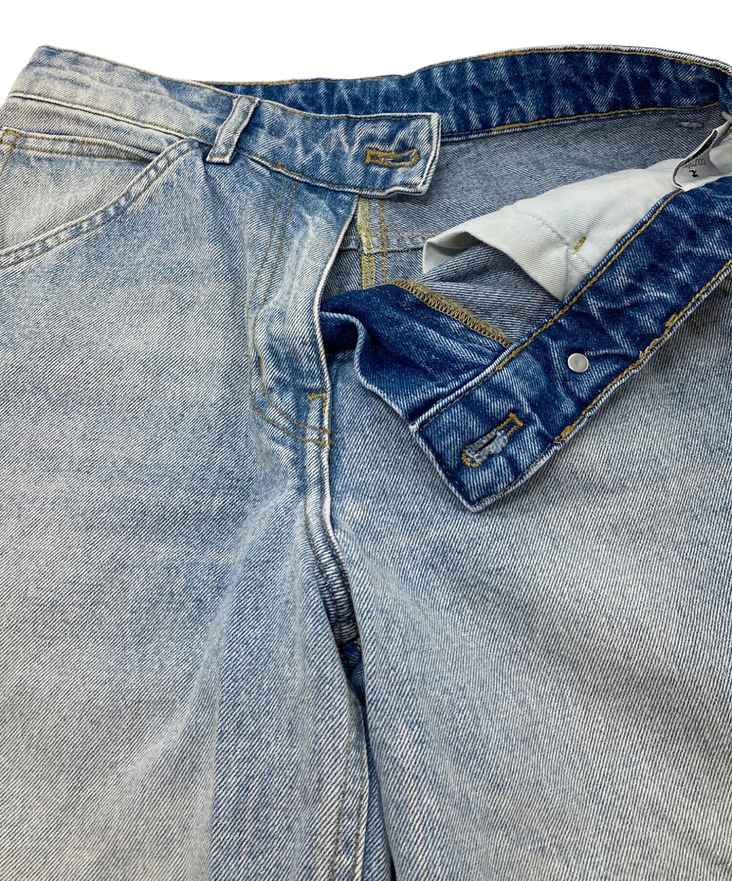 courreges クレージュ パンツ 中古・古着通販】courreges (クレージュ) ウォッシュドワイドジーンズ