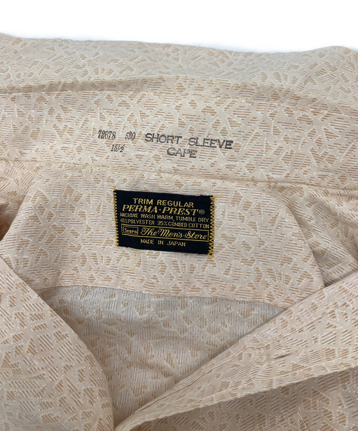 中古・古着通販】Sears (シアーズ) 【古着】70'S総柄半袖シャツ 70年代