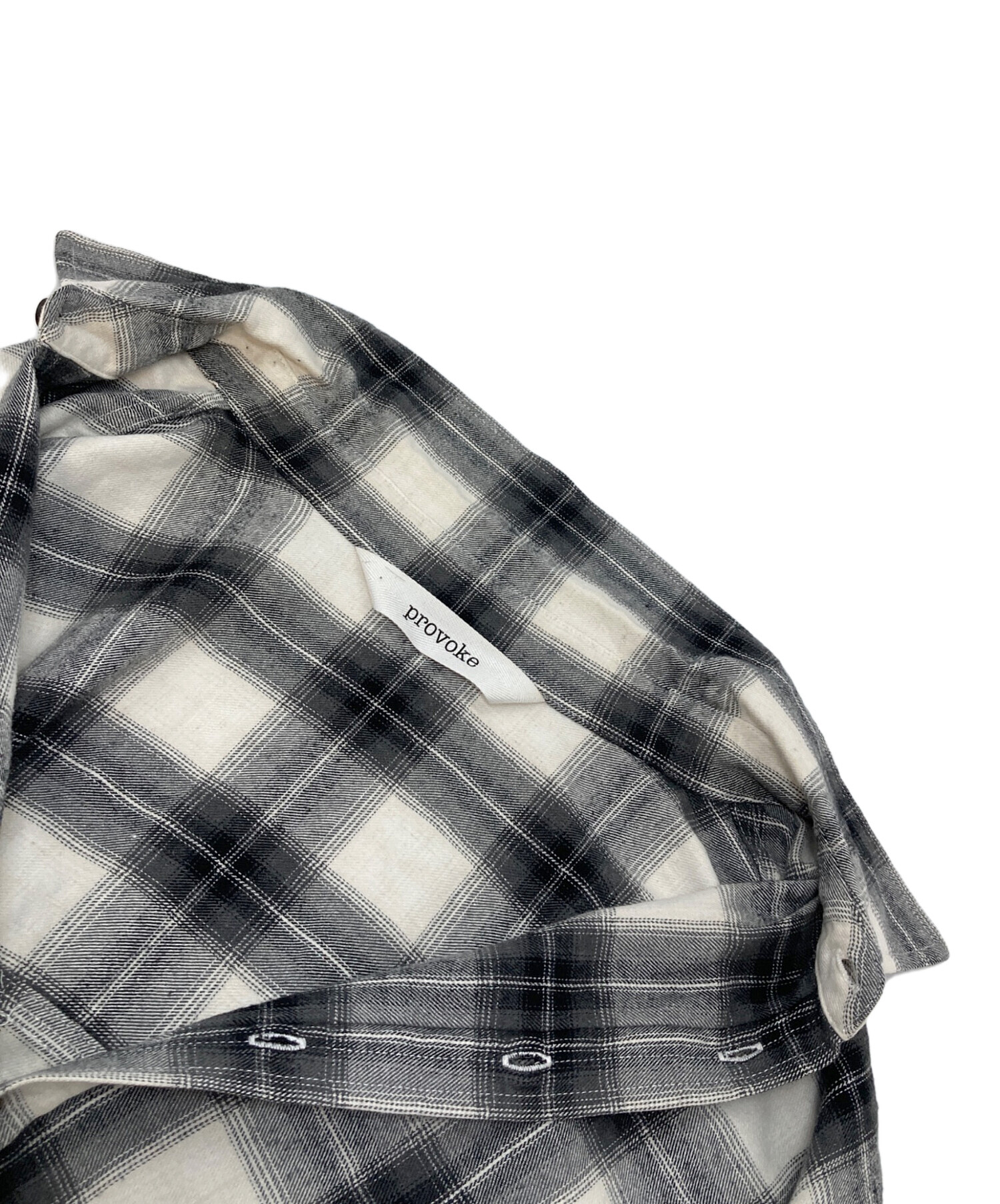 中古・古着通販】PROVOKE (プロヴォーク) Oversized check Shirt