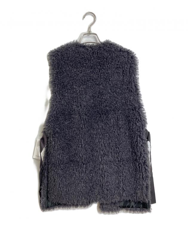 PASSIONE プードルファーベスト キャメル エコファー M　新品 PASSIONE プードルファーベスト キャメル パシオーネ