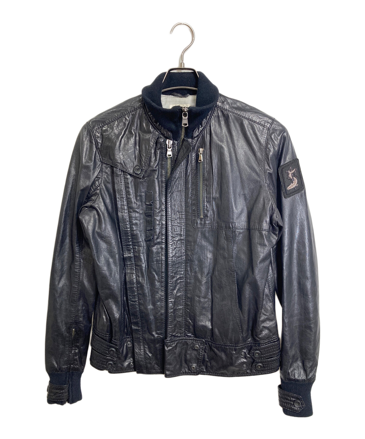 中古・古着通販】DIESEL (ディーゼル) レザージャケット アウター 羊革 
