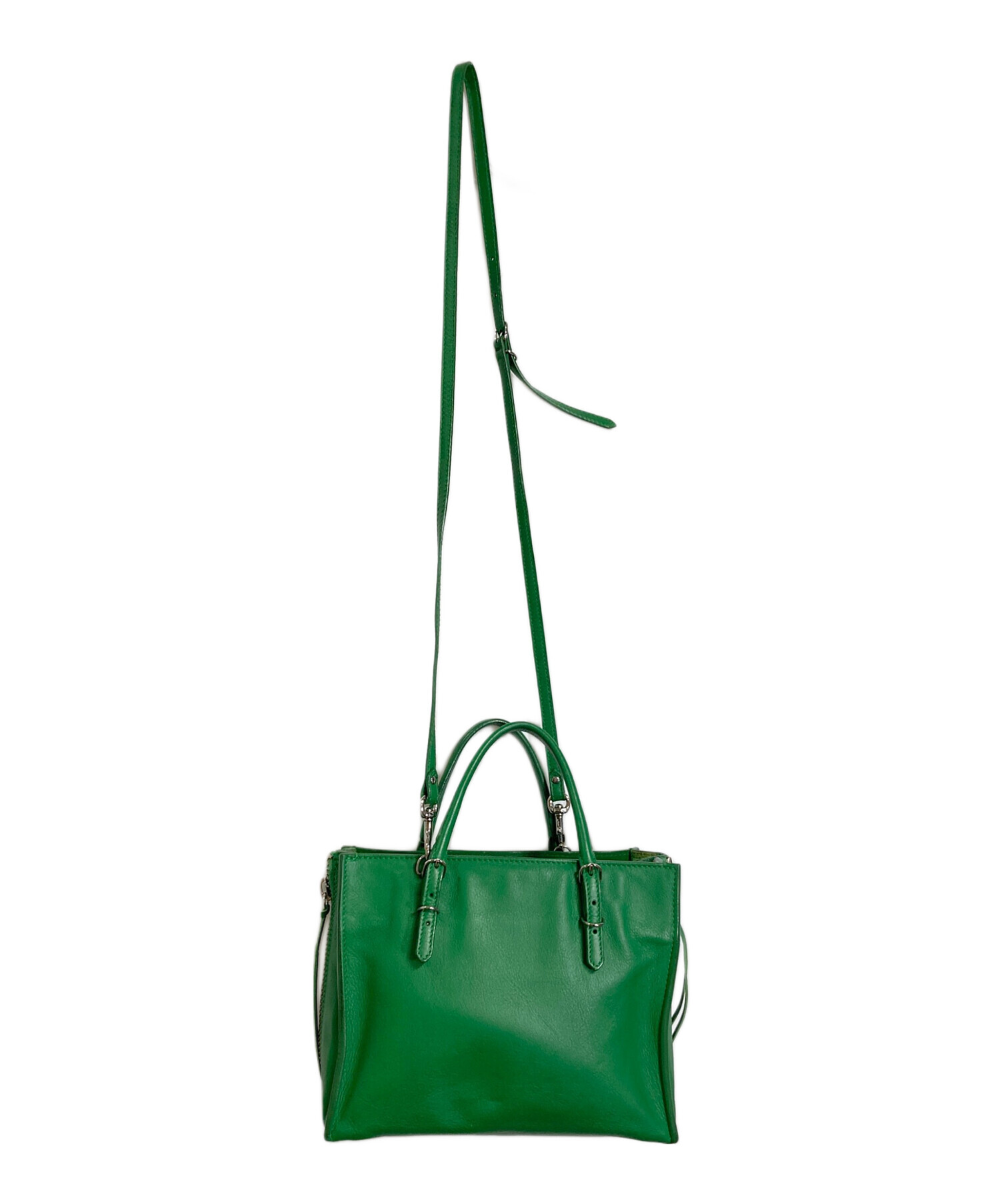 希少　バレンシアガ トートバッグ 緑 中古・古着通販】BALENCIAGA (バレンシアガ) ショルダーバッグ