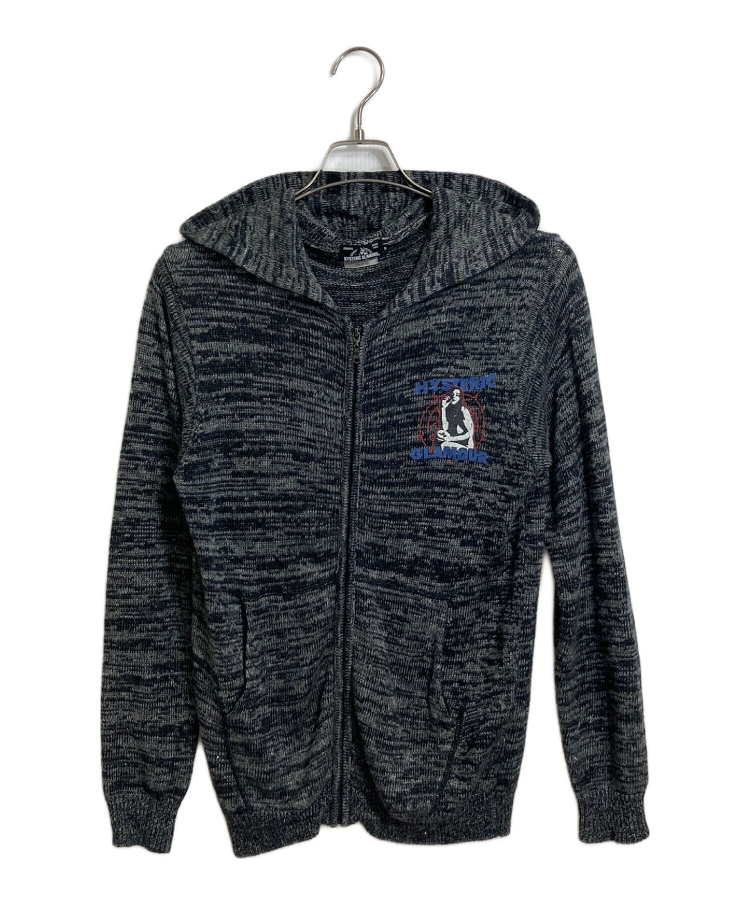ヒステリックグラマー　02173ND02 チャコールグレー　ジップフーディー 中古・古着通販】Hysteric Glamour (ヒステリックグラマー) リネン