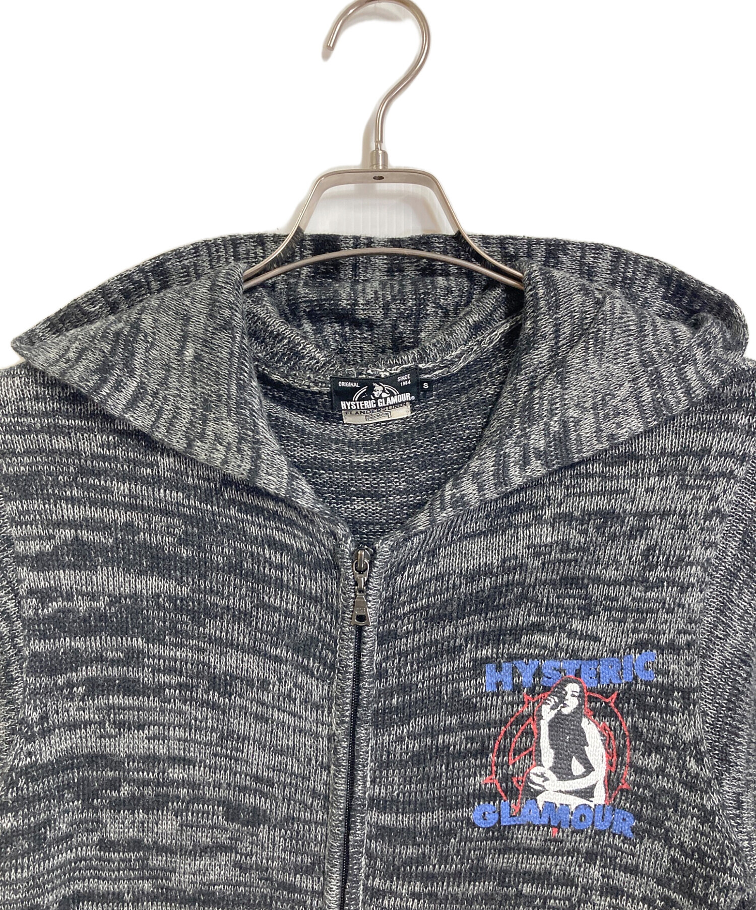 ヒステリックグラマー　02173ND02 チャコールグレー　ジップフーディー 中古・古着通販】Hysteric Glamour (ヒステリックグラマー) リネン