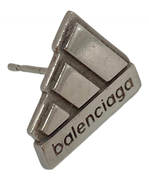 BALENCIAGA シルバー ロゴ ピアス 中古・古着通販】adidas (アディダス) BALENCIAGA (バレンシアガ