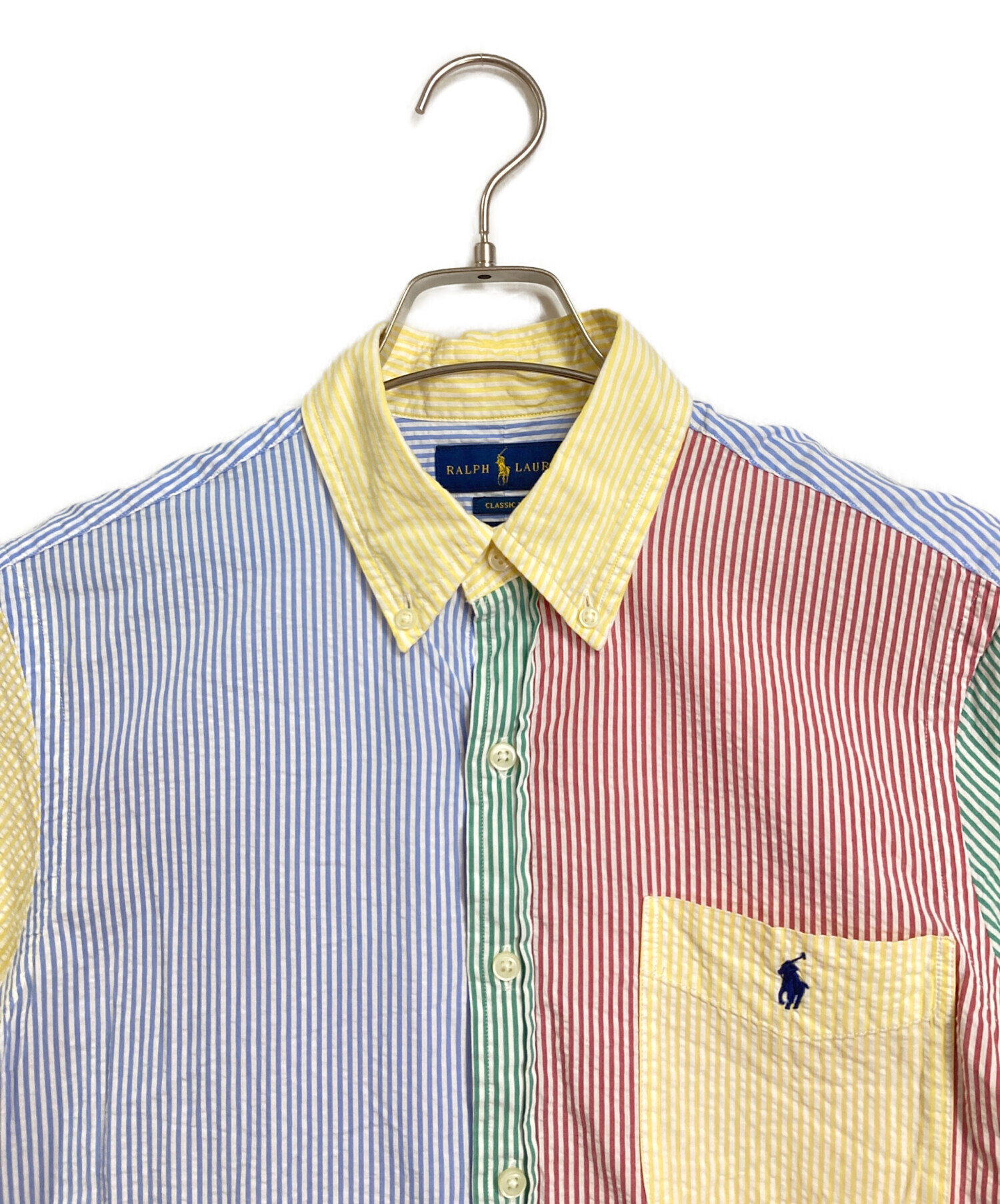 Ralph Lauren　ラルフローレン　ボタンダウンシャツ　新品　未使用品 中古・古着通販】RALPH LAUREN (ラルフローレン) シアサッカーボタン