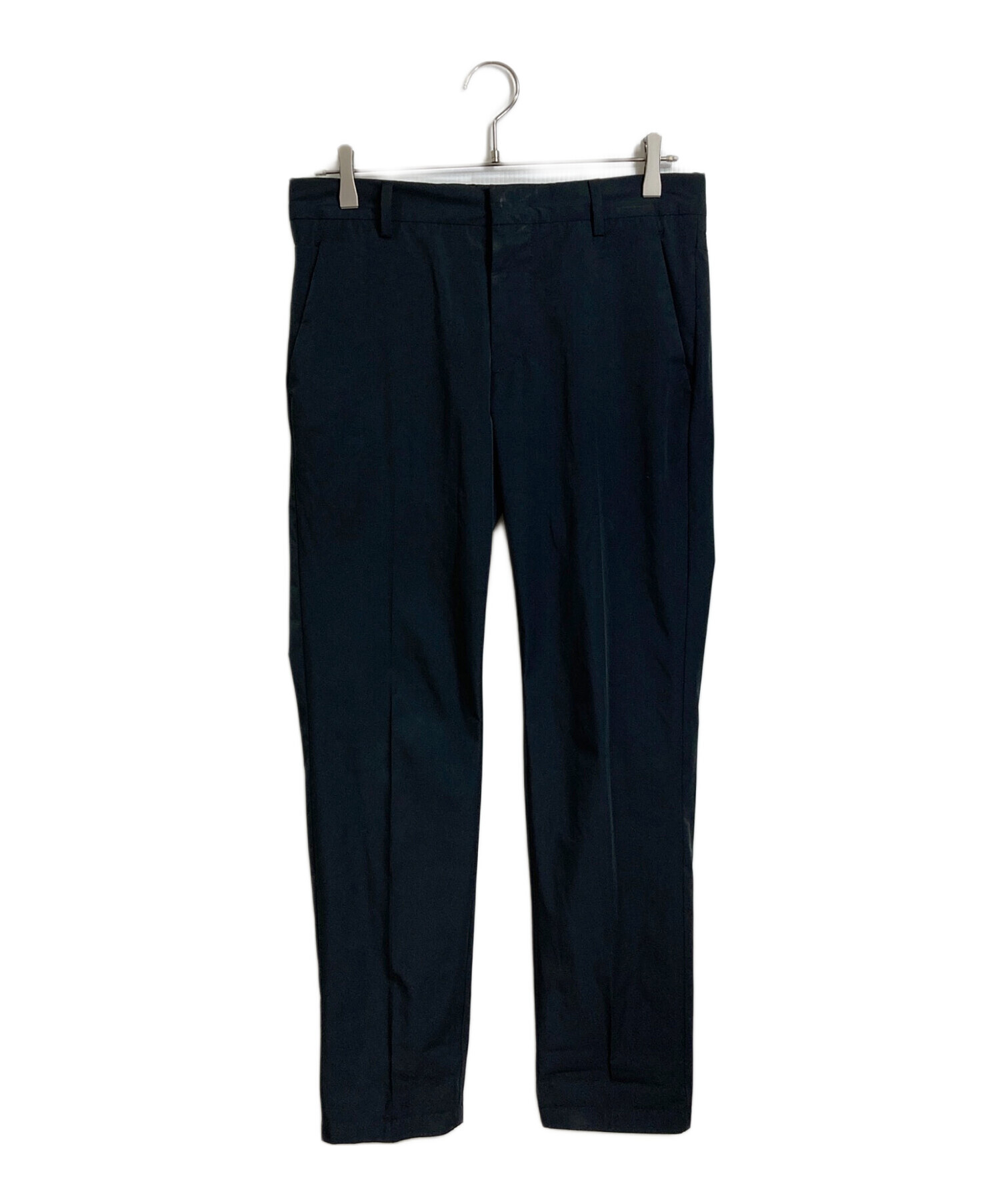 中古・古着通販】PRADA (プラダ) ストレートパンツ ブラック サイズ:44 