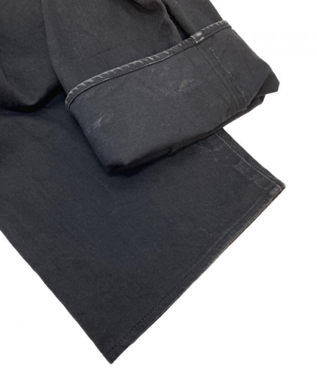 中古・古着通販】KURO (クロ) クロスワイドデニムパンツ インディゴ