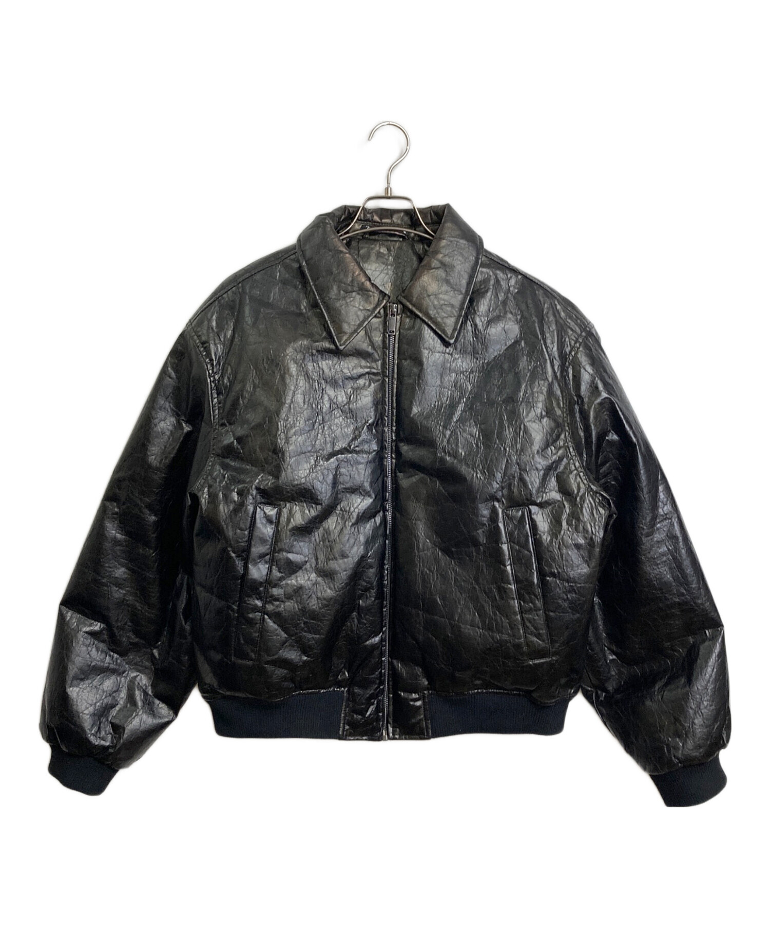 中古・古着通販】ZARA (ザラ) エコレザーボンバージャケット オリーブ