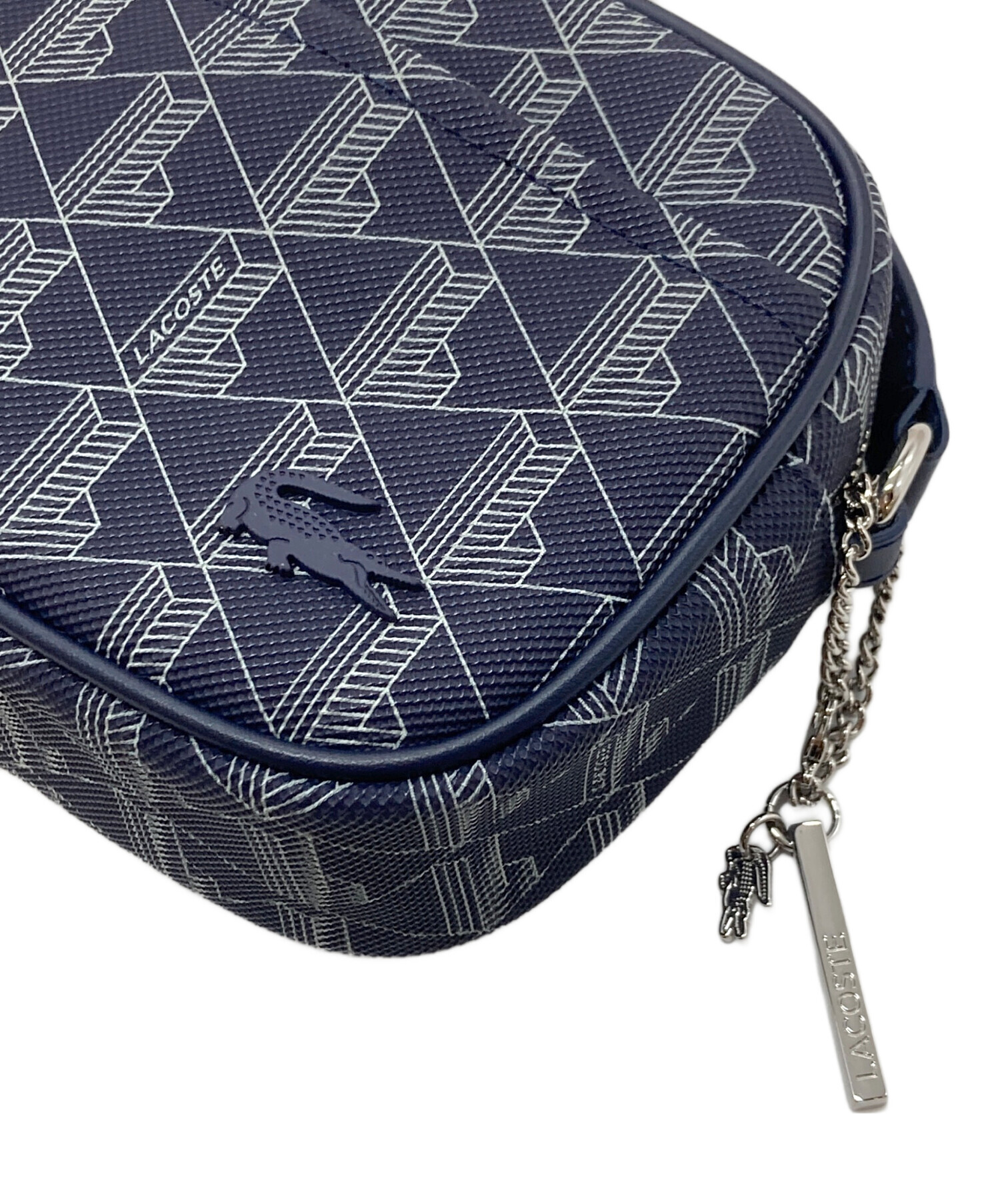 LACOSTE モノグラム ショルダーバッグ ネイビー 【公式通販】