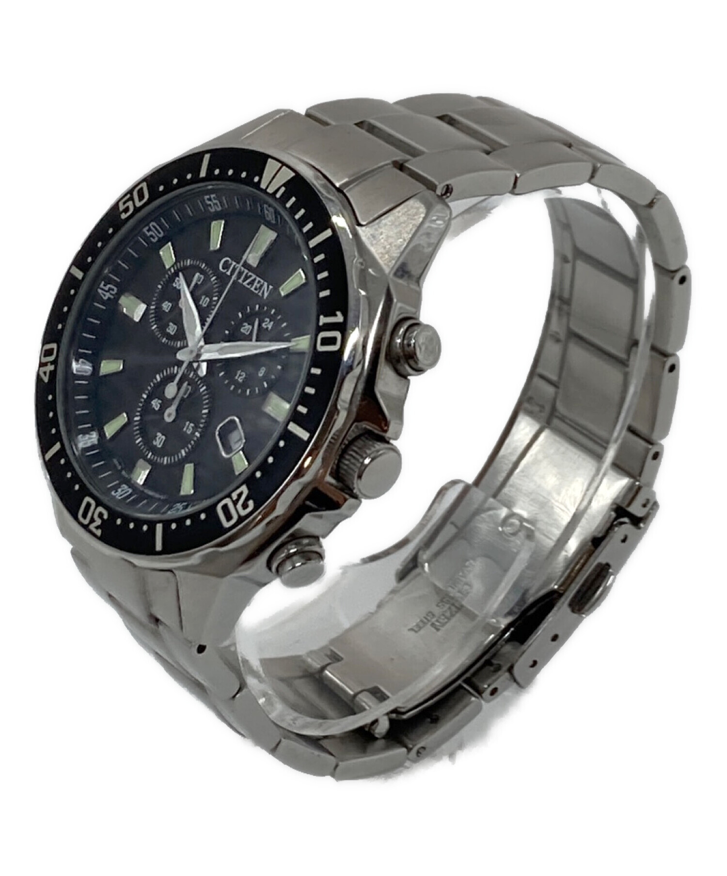 中古・古着通販】CITIZEN (シチズン) クロノグラフ ソーラー発電
