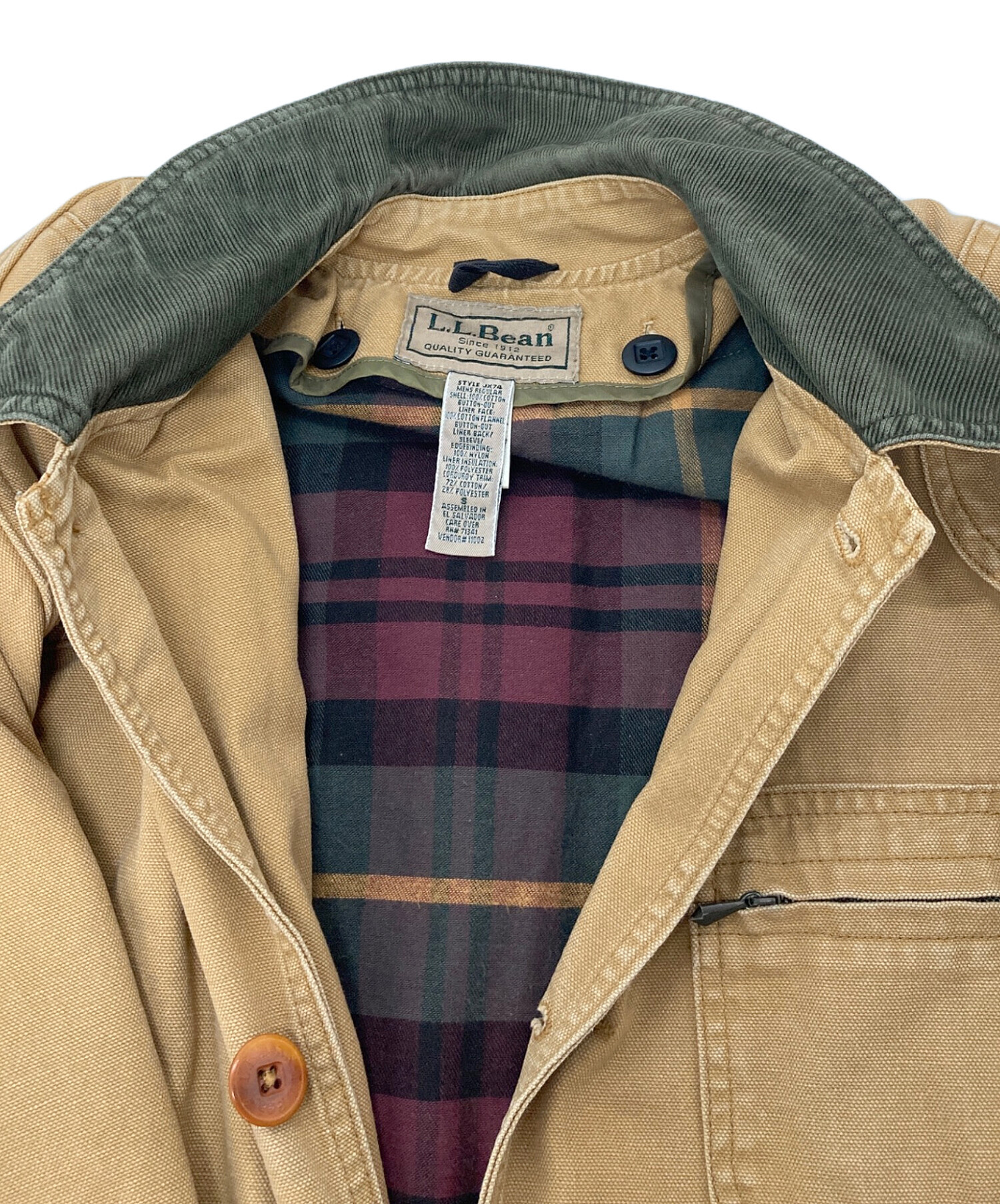 中古・古着通販】L.L.Bean (エルエルビーン) ライナー付きハンティング 