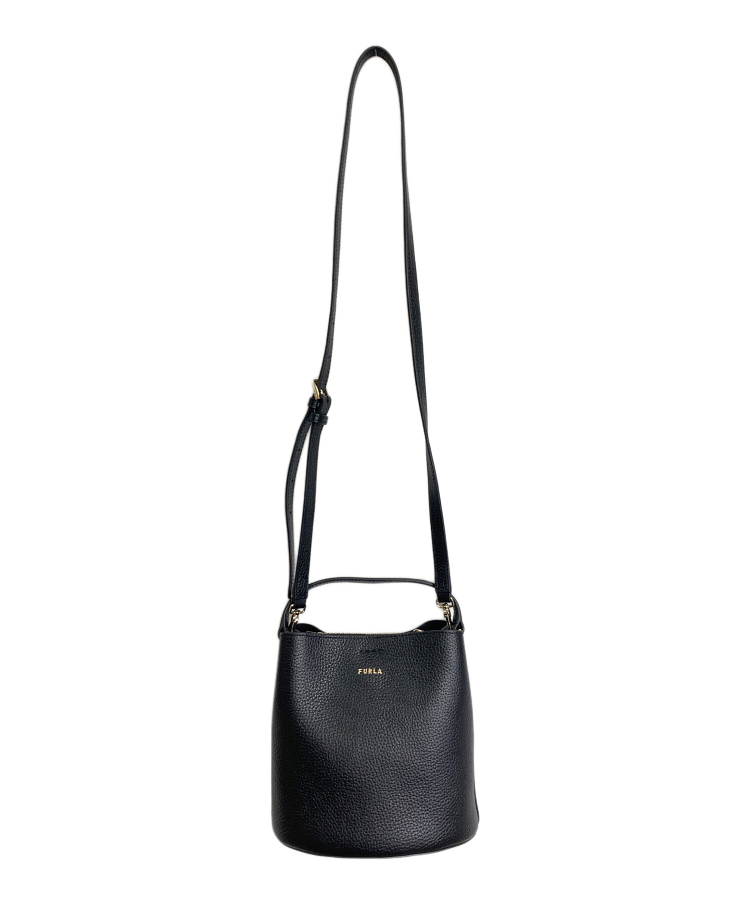 FURLA ダナエ　レザーリュック　ブラック　レザー　バックパック FURLA ブラック ダナエ 未使用保管品 FURLA ダナエ レザー