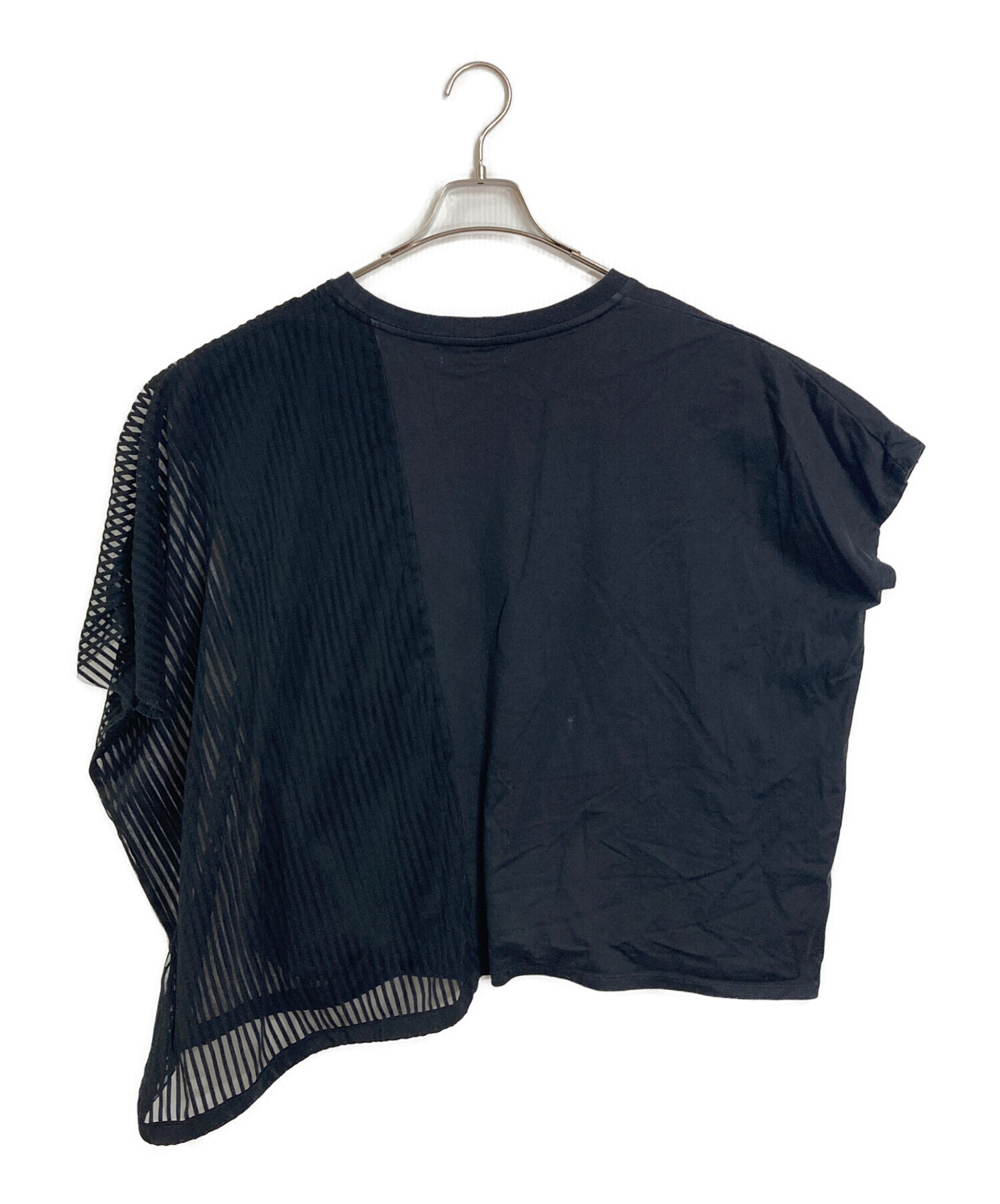 中古・古着通販】ZUCCA (ズッカ) ノースリーブカットソー 変形トップス