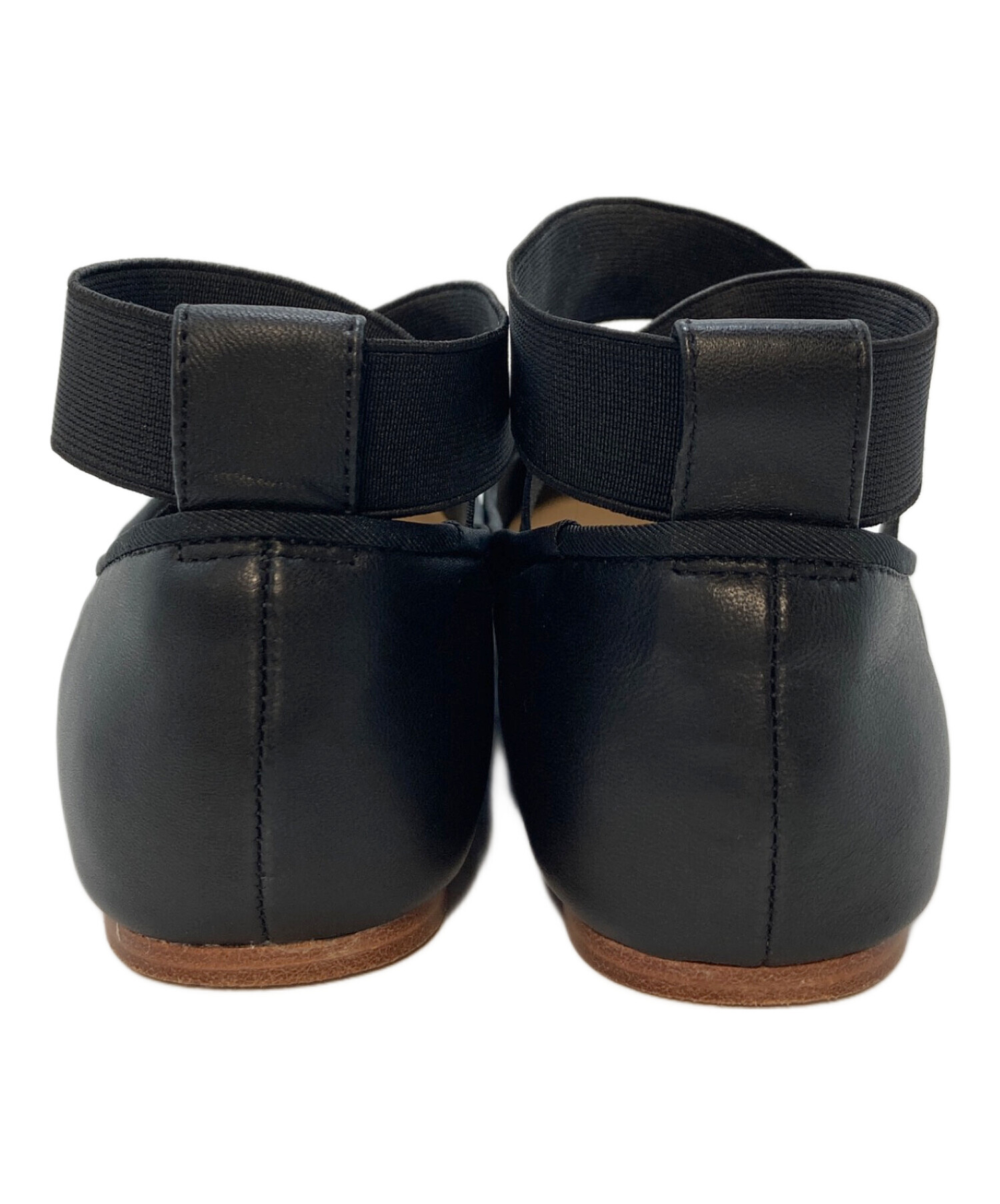 新品⭐︎ETRETOKYO スクエアトゥストラップバレエシューズ　ブラック37 ETRE TOKYO スクエアトゥストラップバレエシューズ