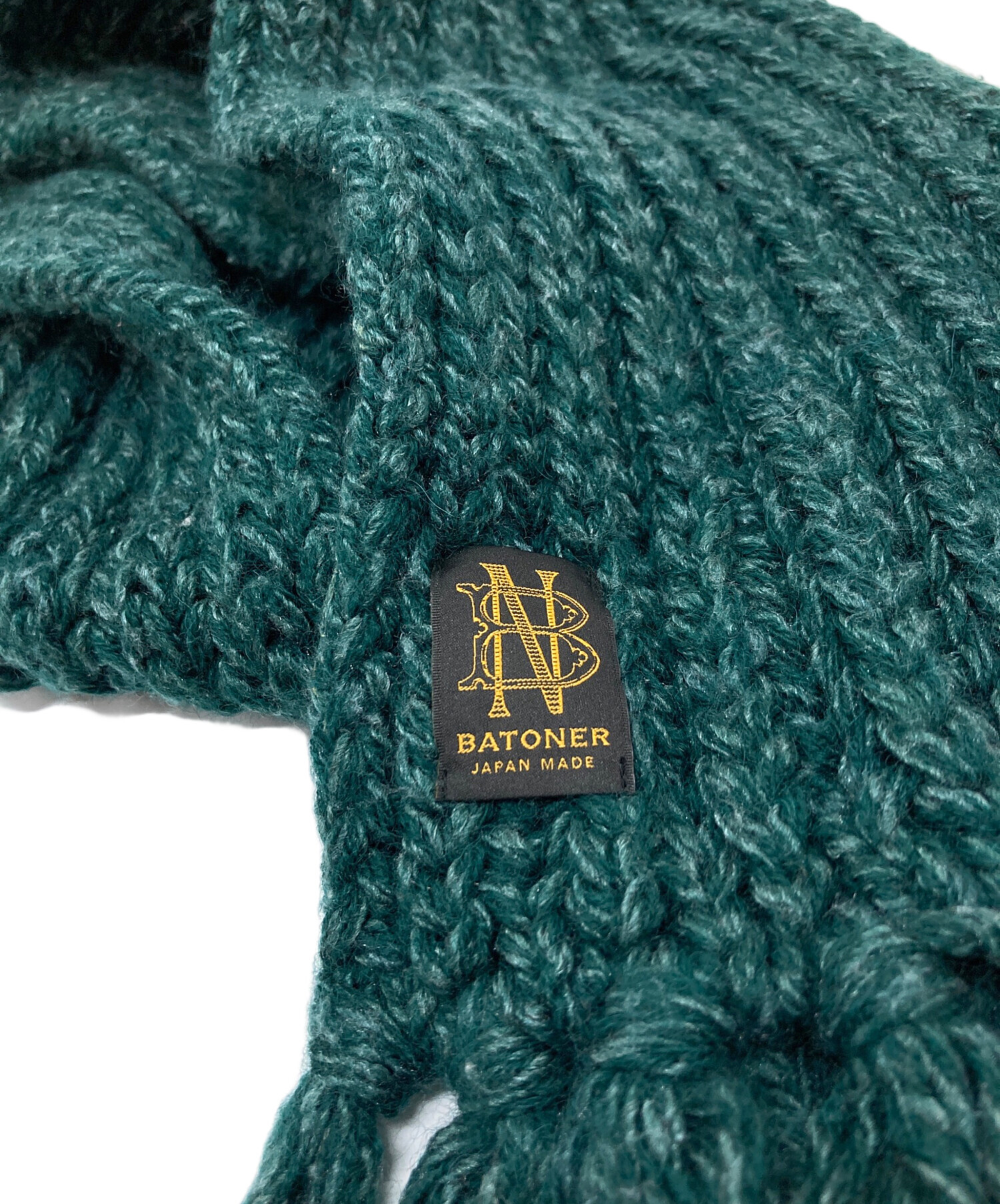 中古・古着通販】BATONER (バトナ―) ローゲージフリンジマフラー